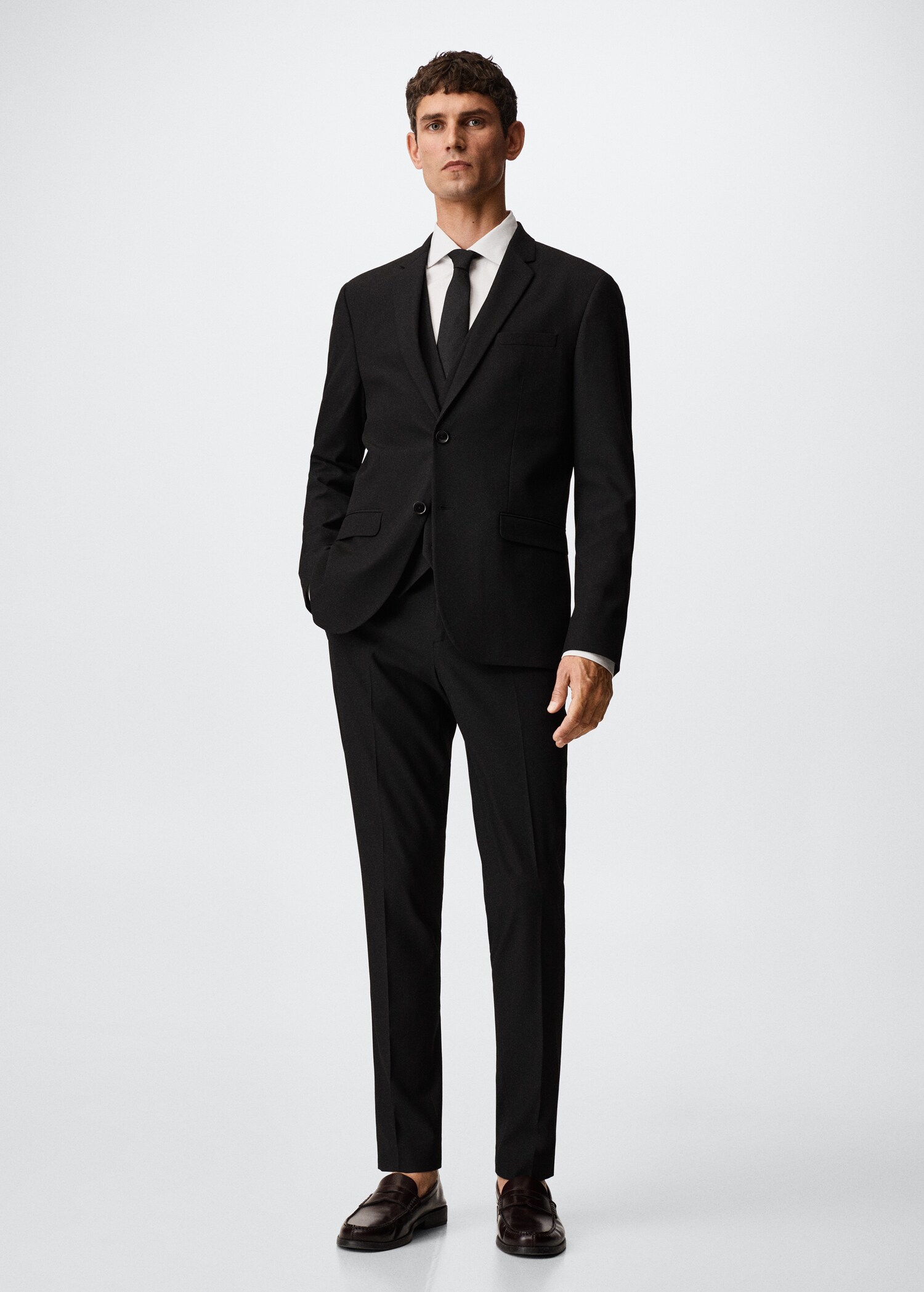 Americana vestir súper slim fit - Pla general