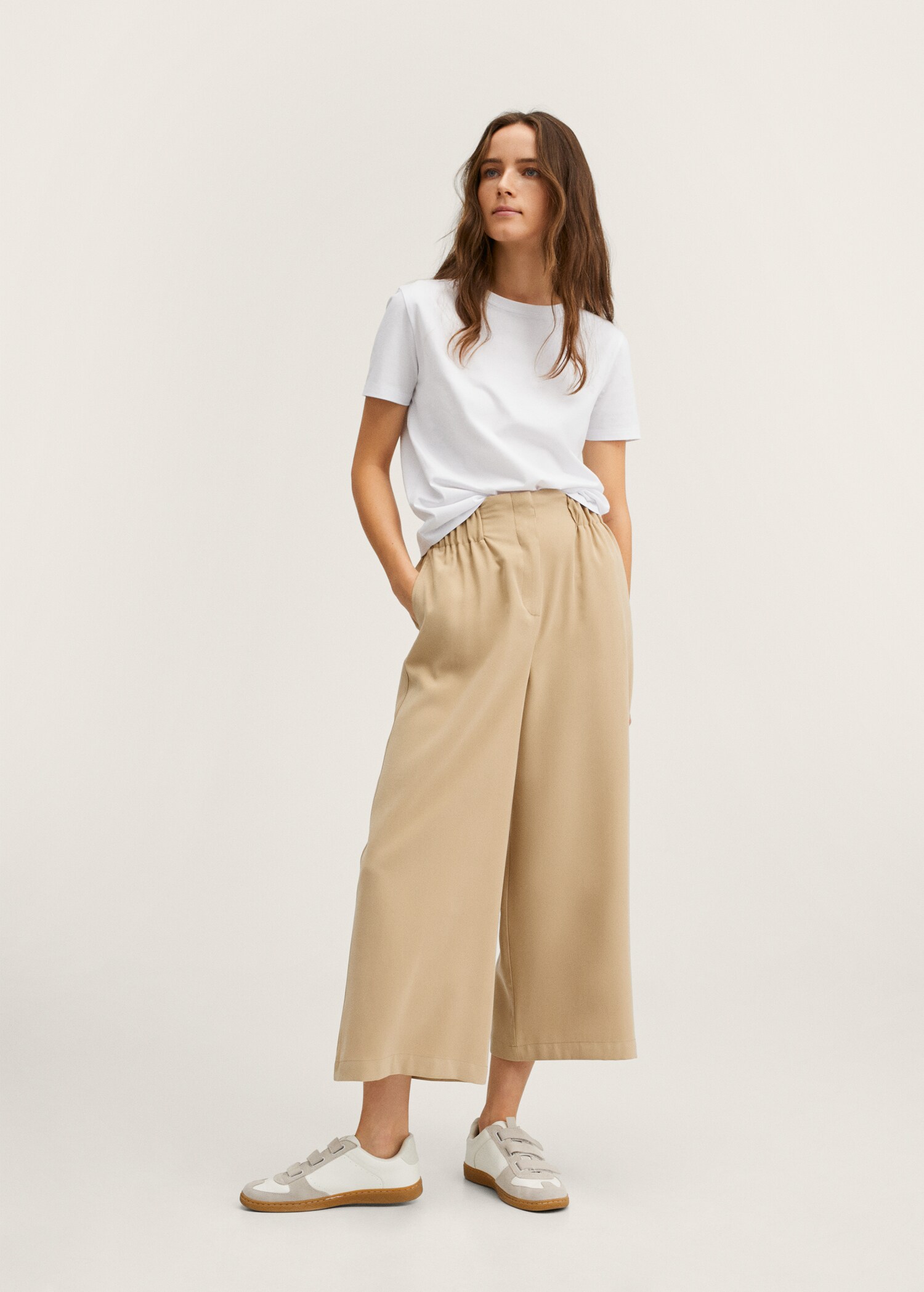 Pantalón palazzo tiro alto - Plano general