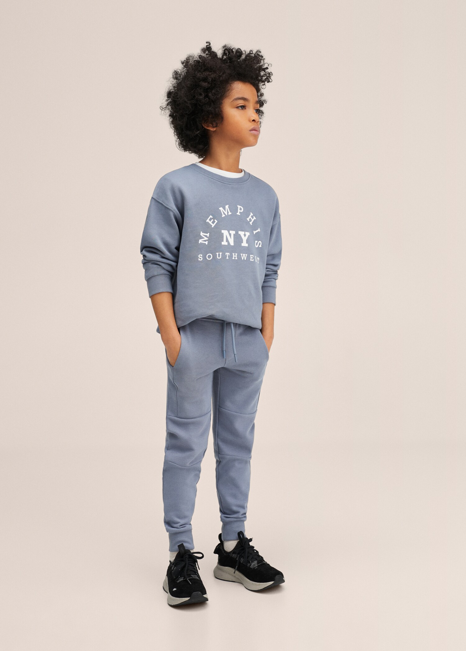 Pantalons jogger textura - Pla general
