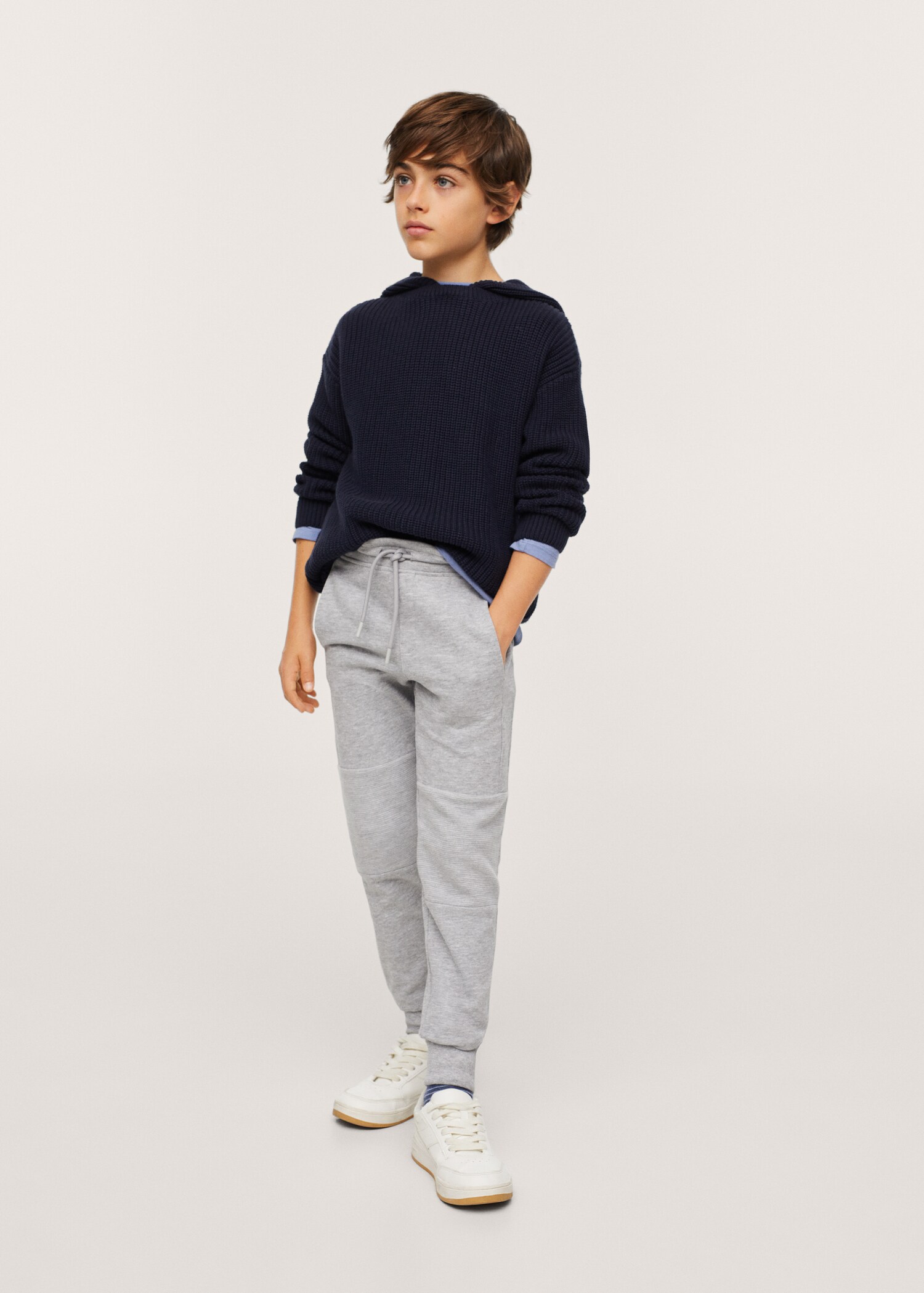 Pantalons jogger textura - Pla general