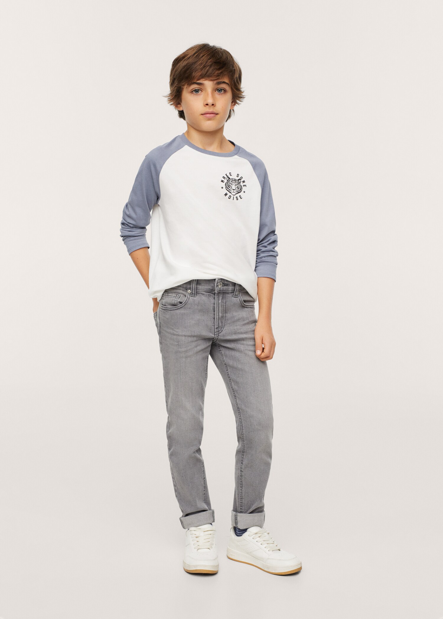 Camiseta manga larga estampada - Plano general
