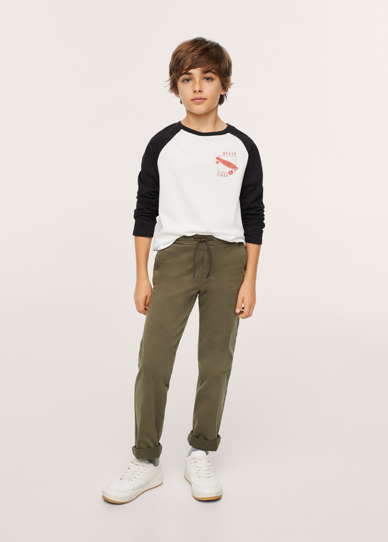 Camiseta manga larga estampada - Plano general