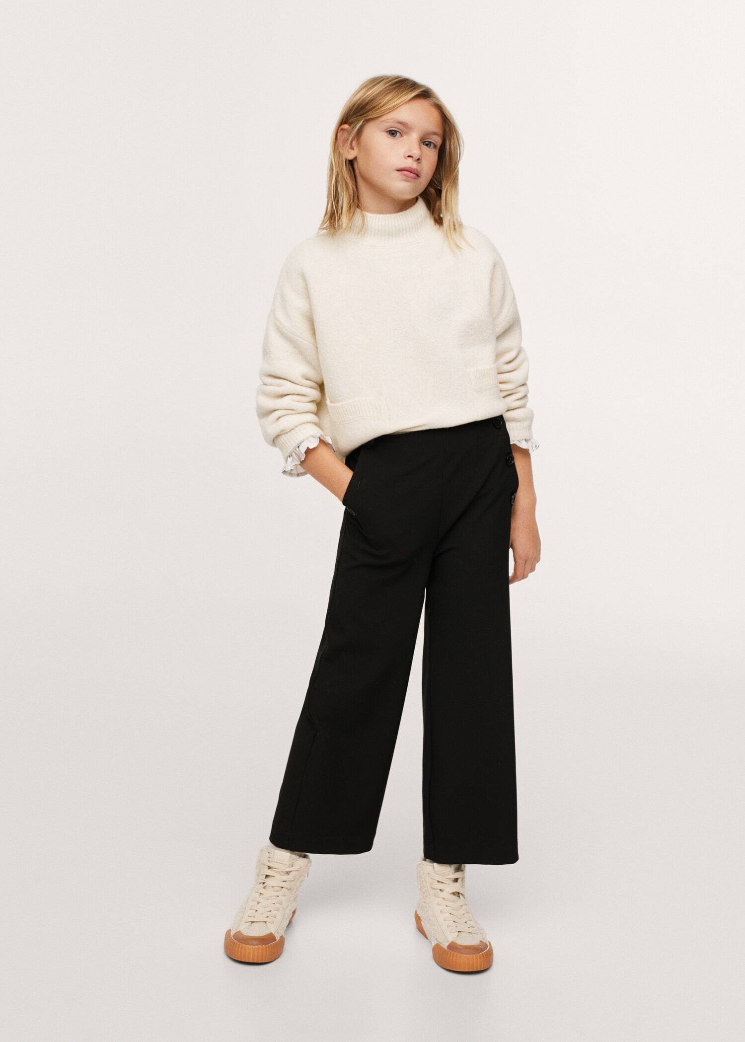 Pantalon palazzo boutons - Plan général