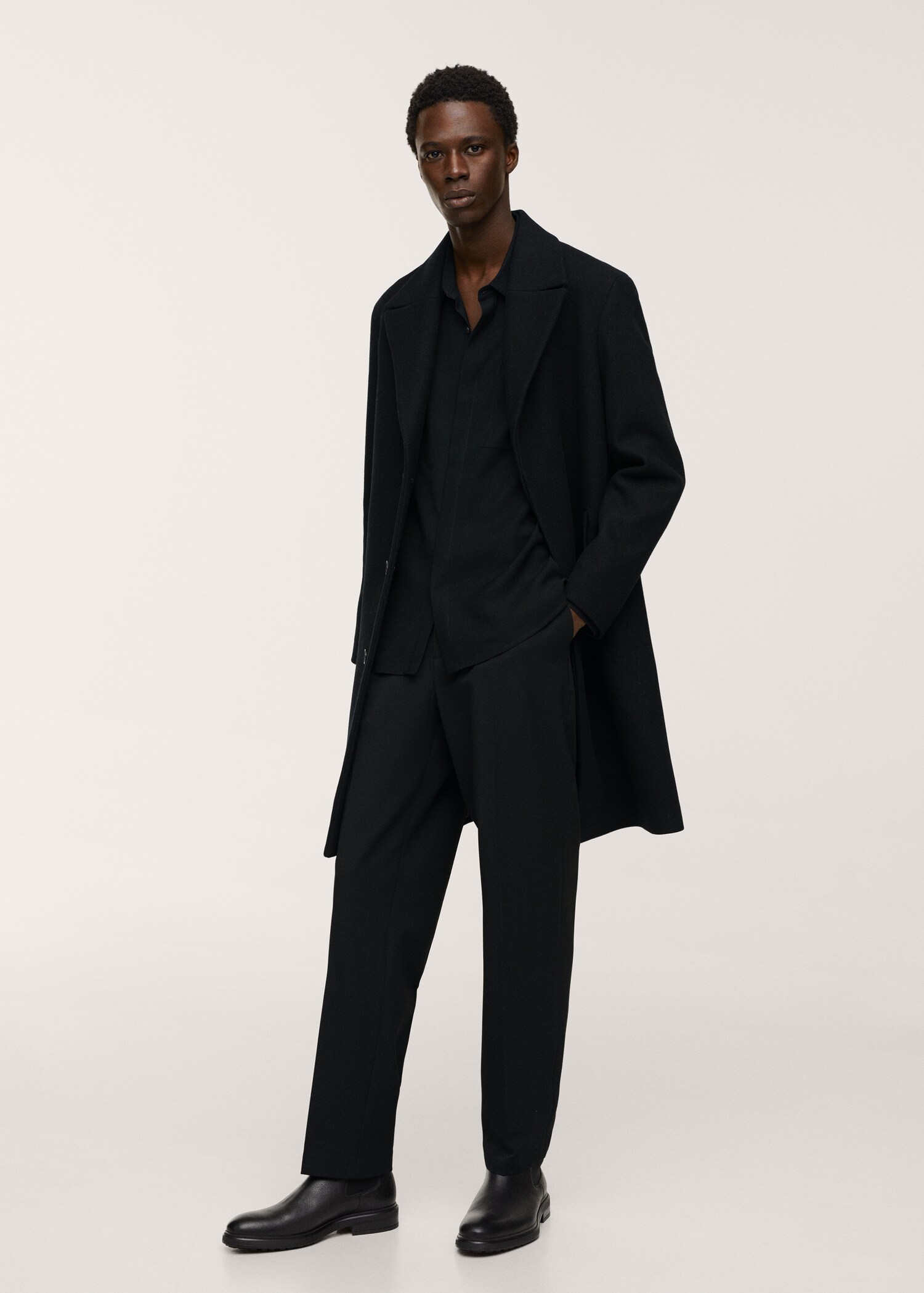 Pantalón loose-fit pinzas - Plano general