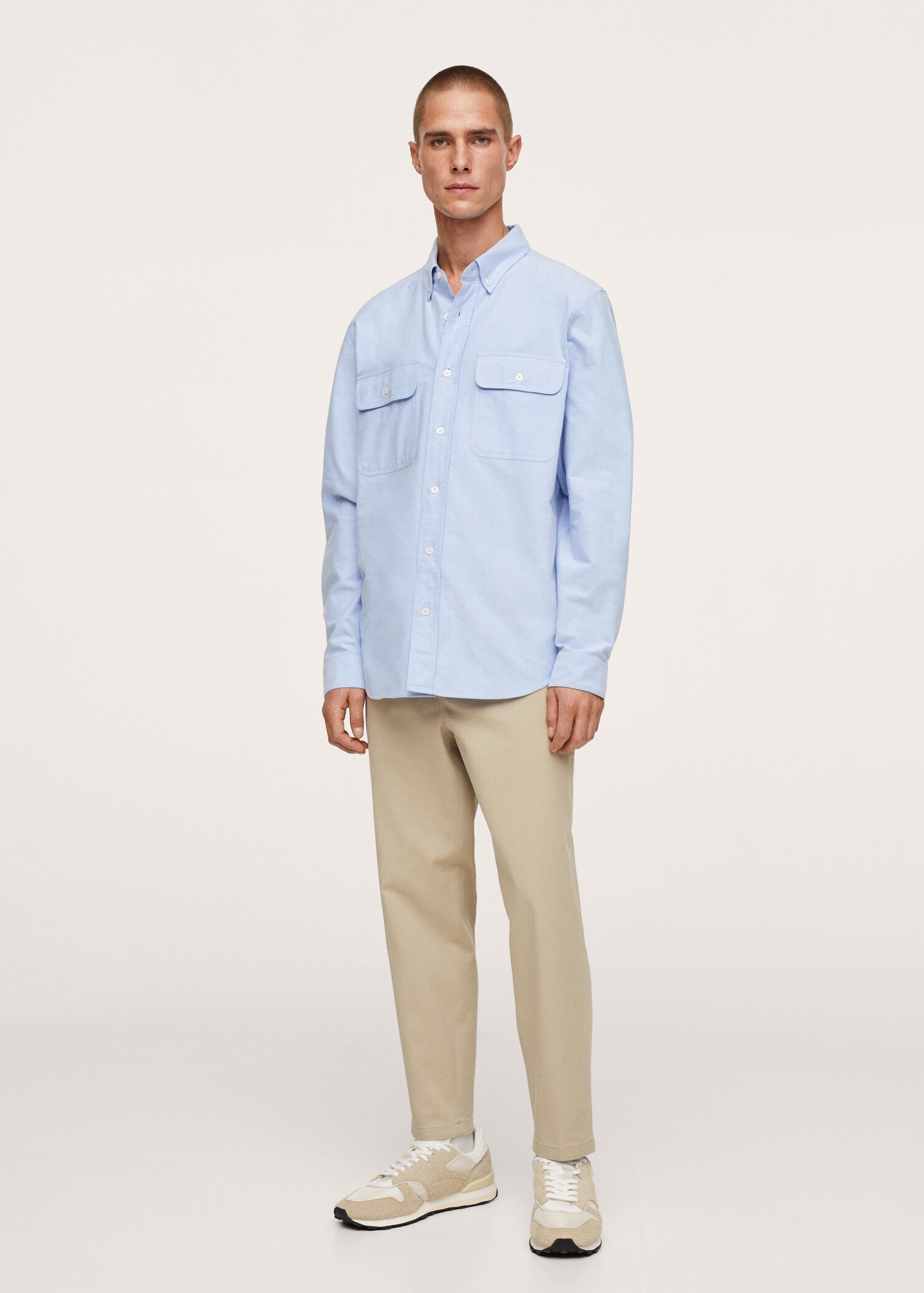 Chest-pocket cotton shirt - General plane