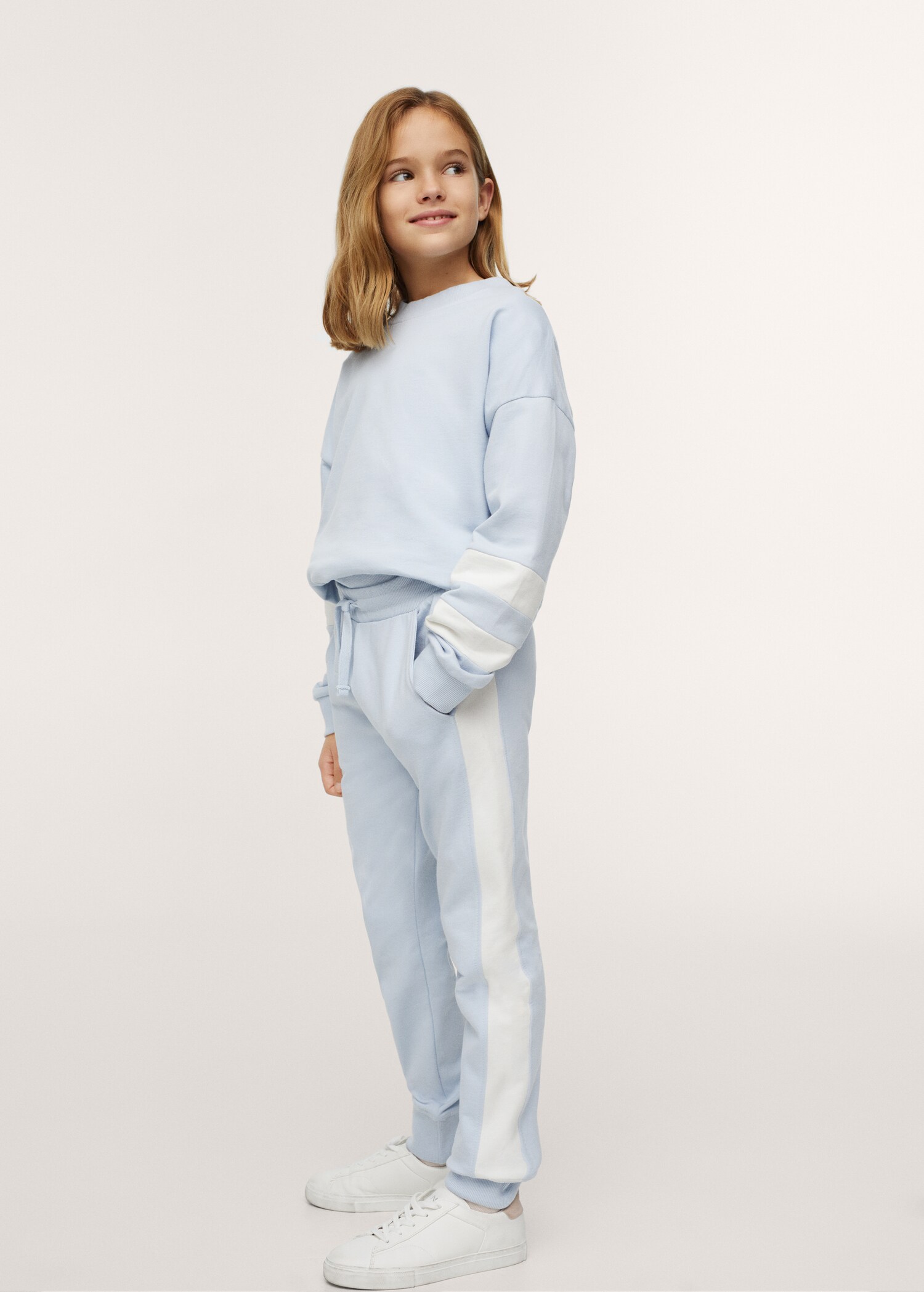Contrast sleeve sweatshirt - General plane