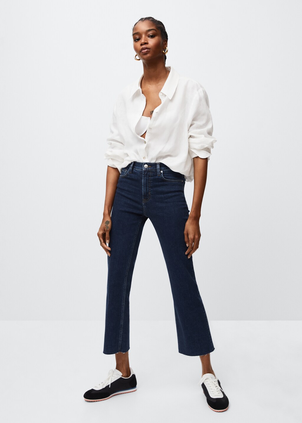 Jeans bootcut vita alta