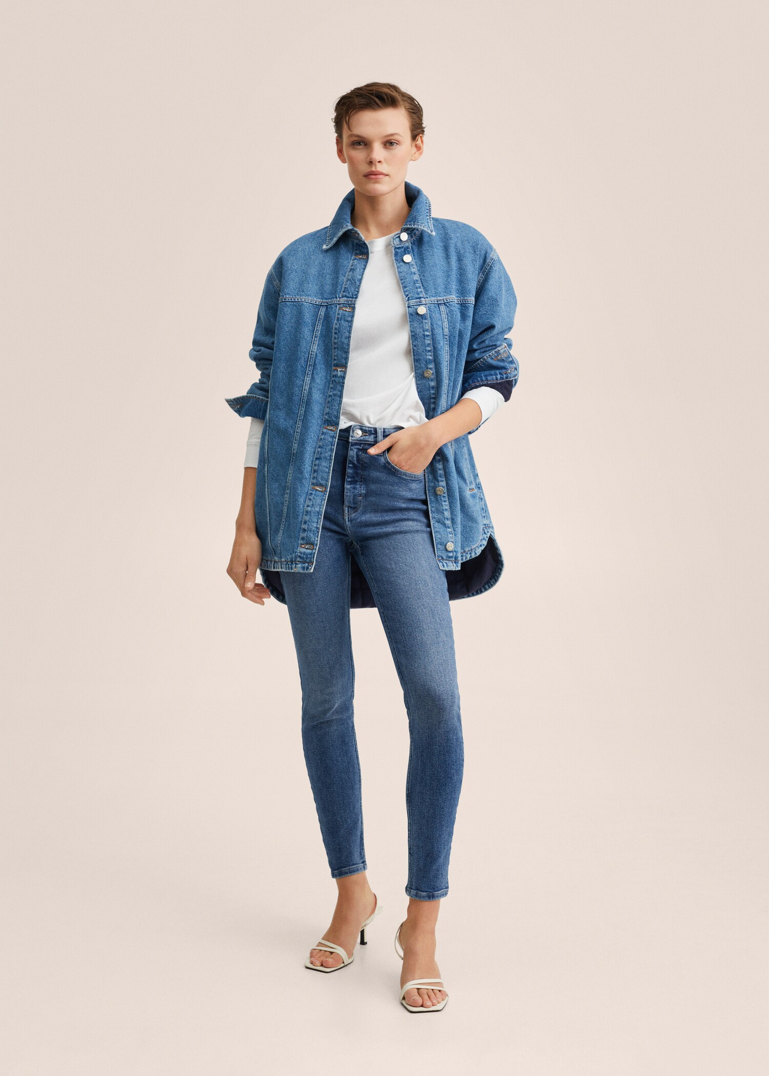 Soho high-waist skinny jeans - General plane