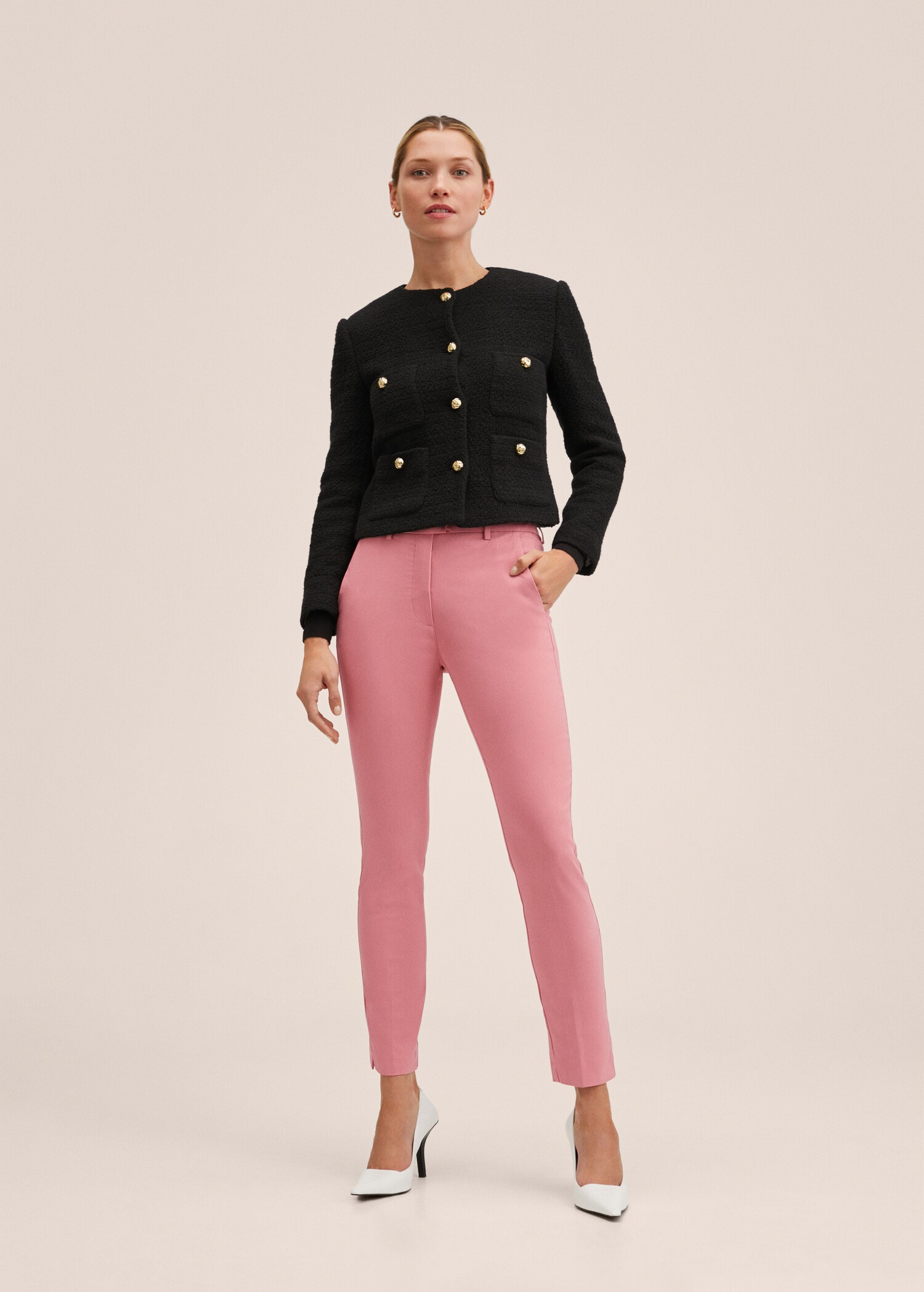 Pantalons skinny crop - Pla general