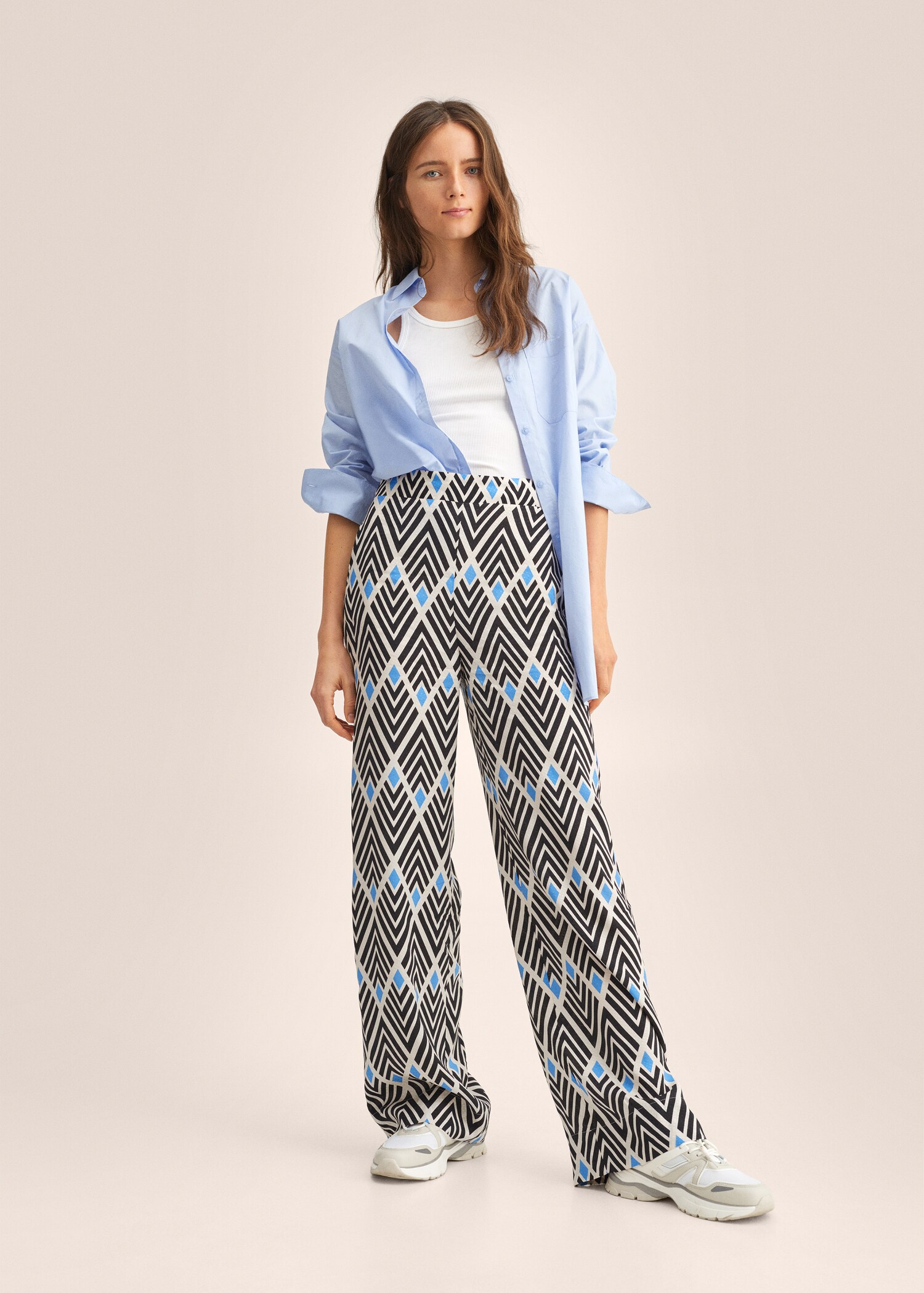 Pantalón estampado geométrico - Plano general
