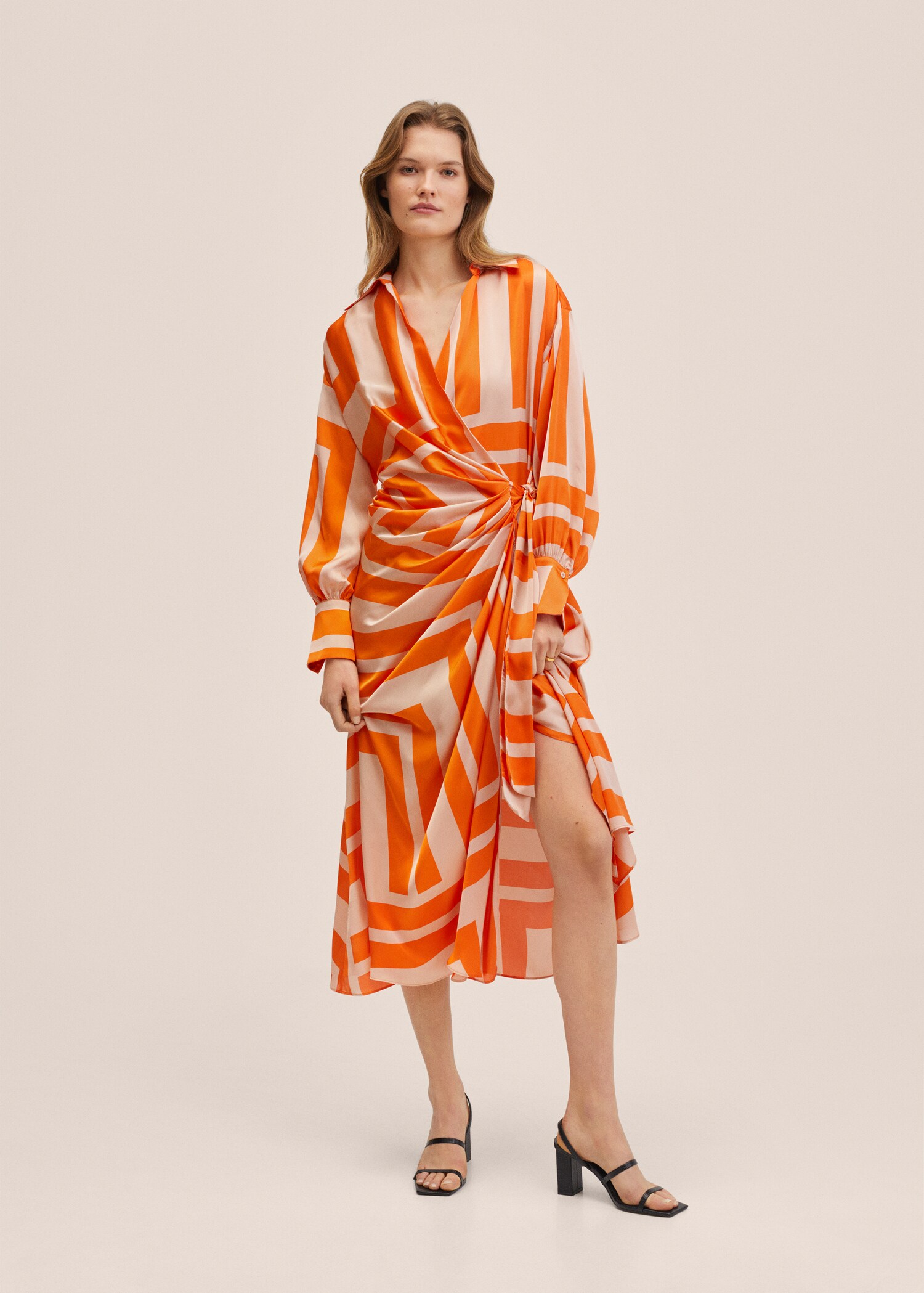 Šaty oversize s proužky - Celkový náhled