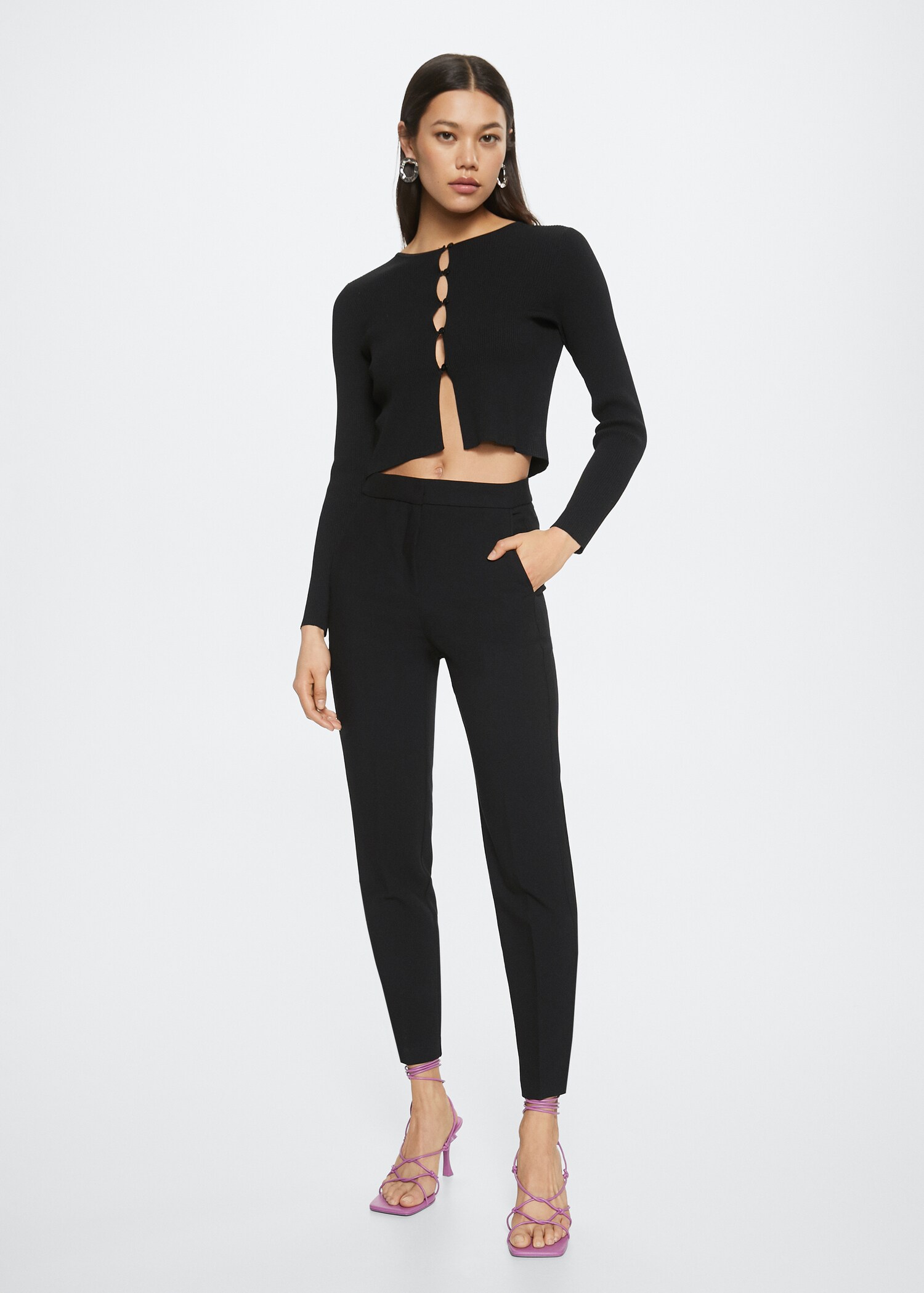 Crop skinny trousers - General plane