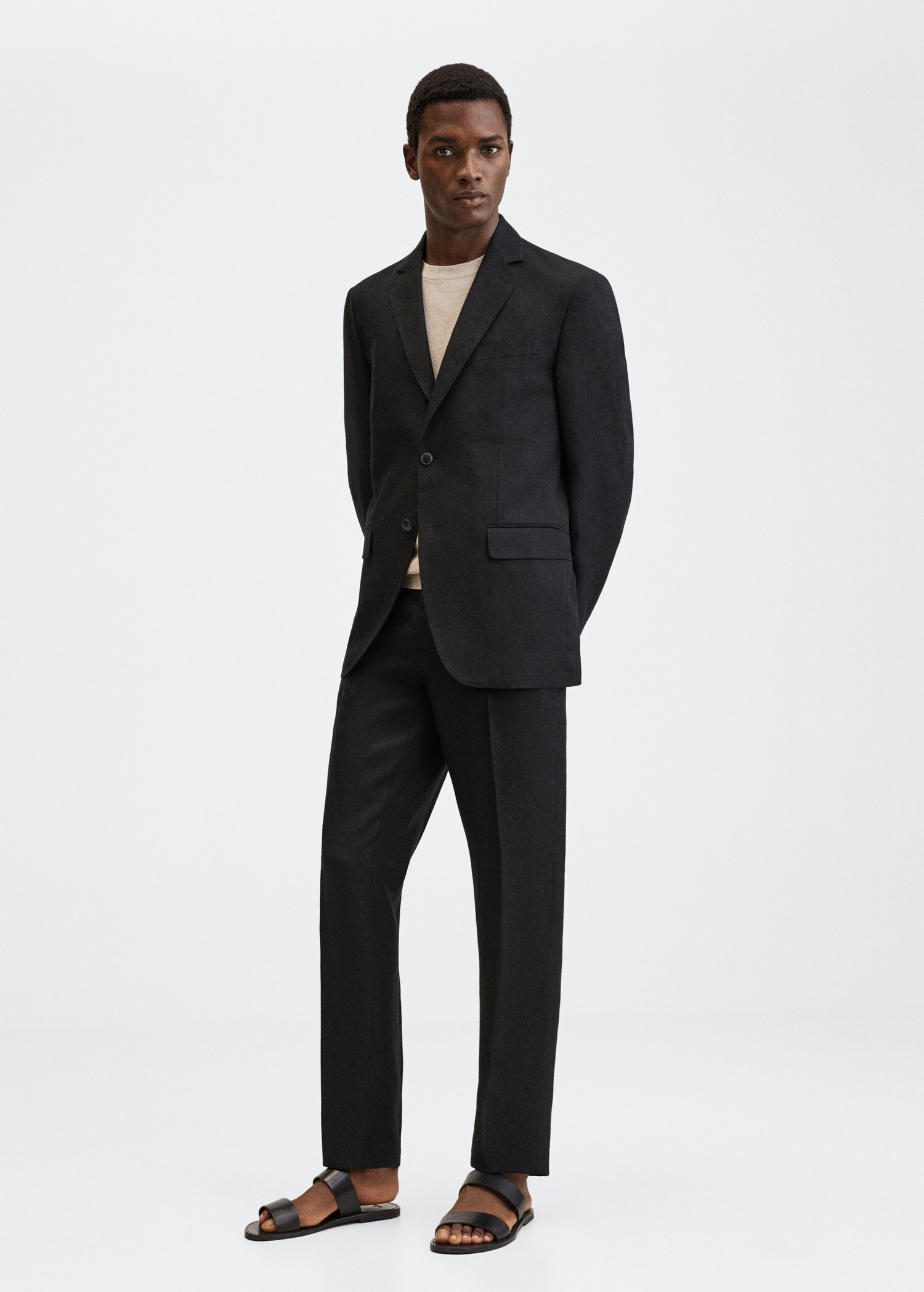 Pantalon de costume lin - Plan général