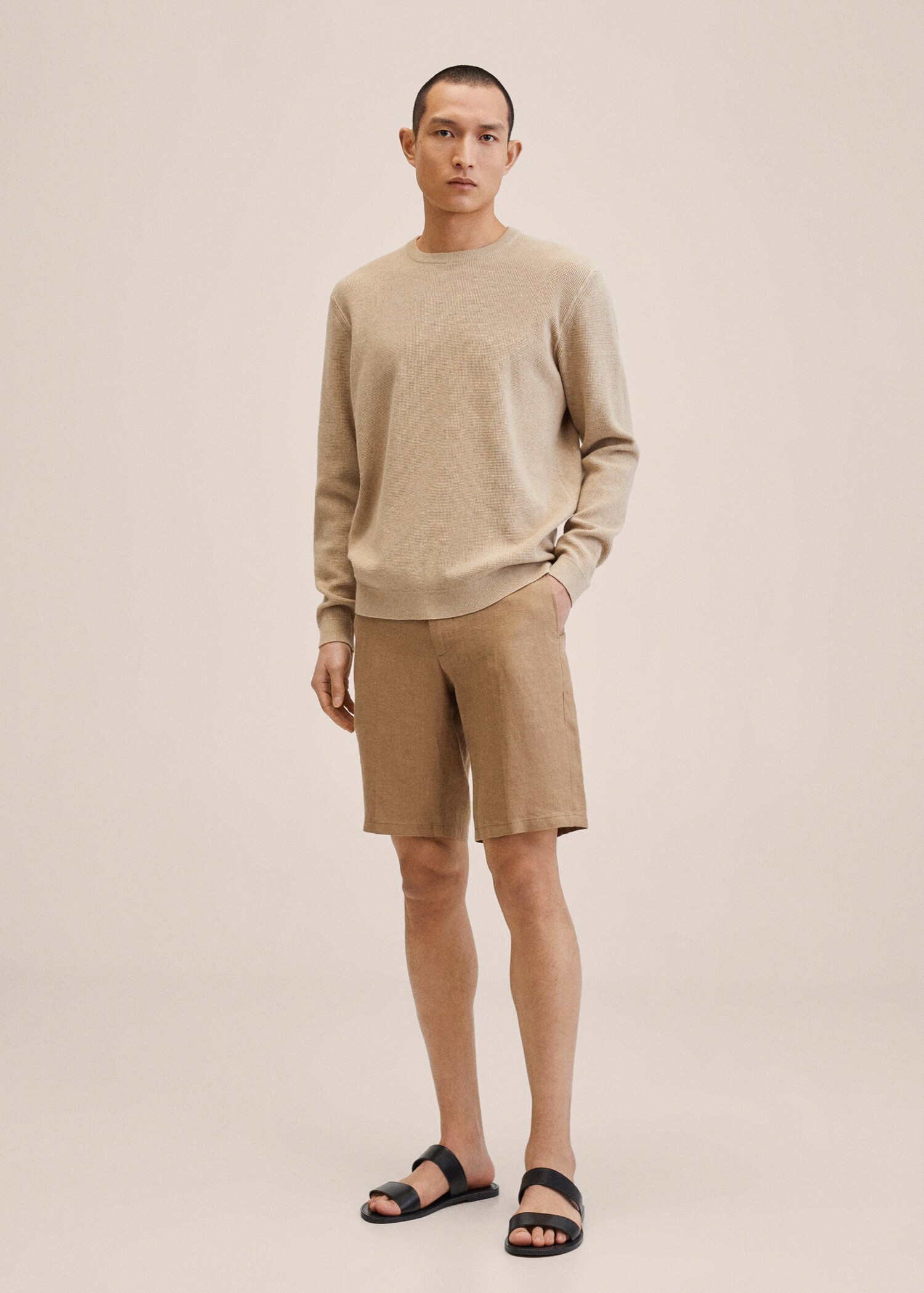 100% linen shorts - General plane