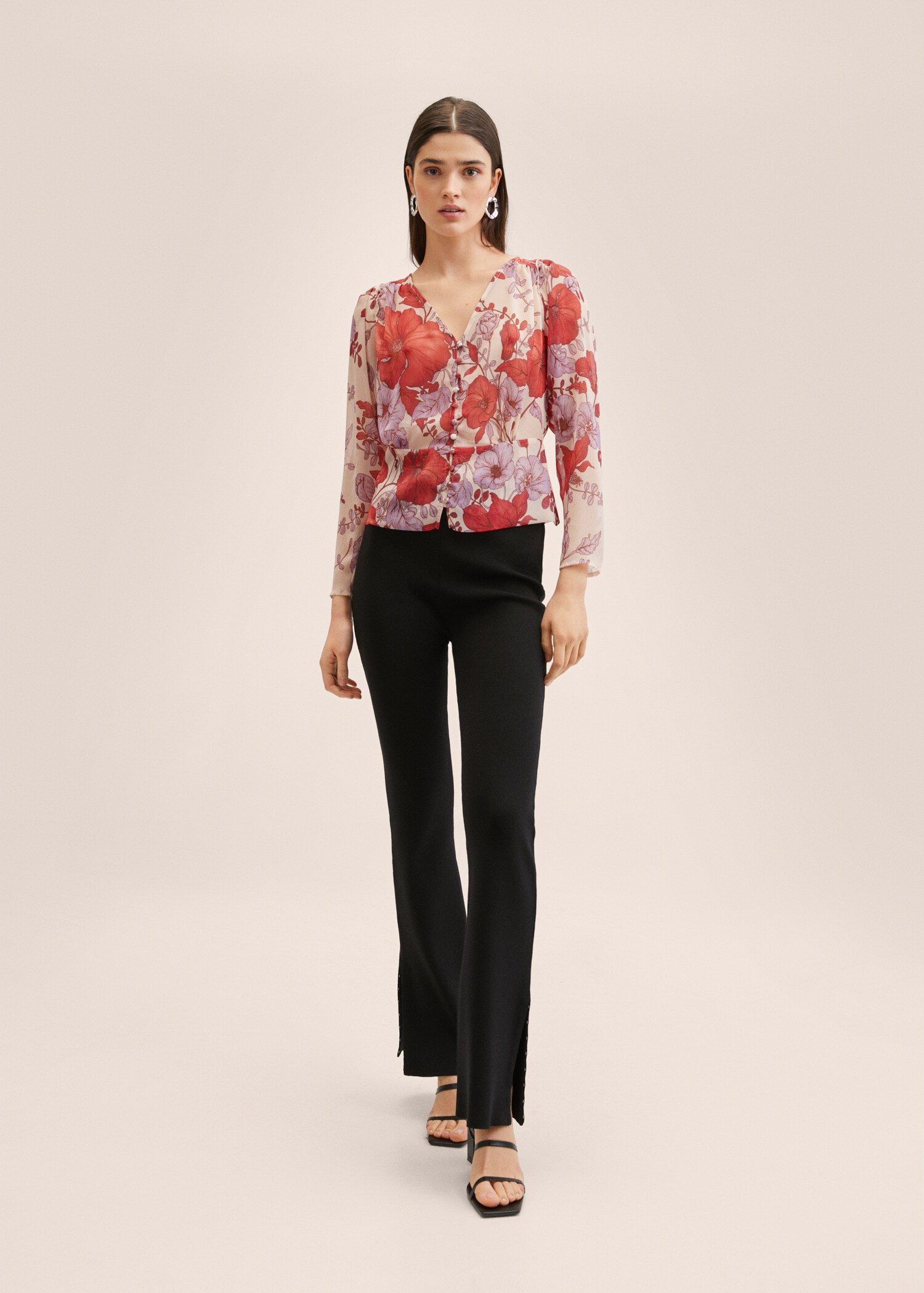 Brusa estampat floral - Pla general
