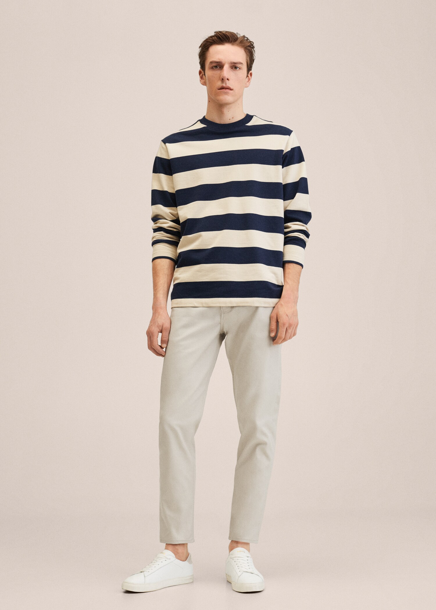 Pantalón tapered fit algodón - Plano general