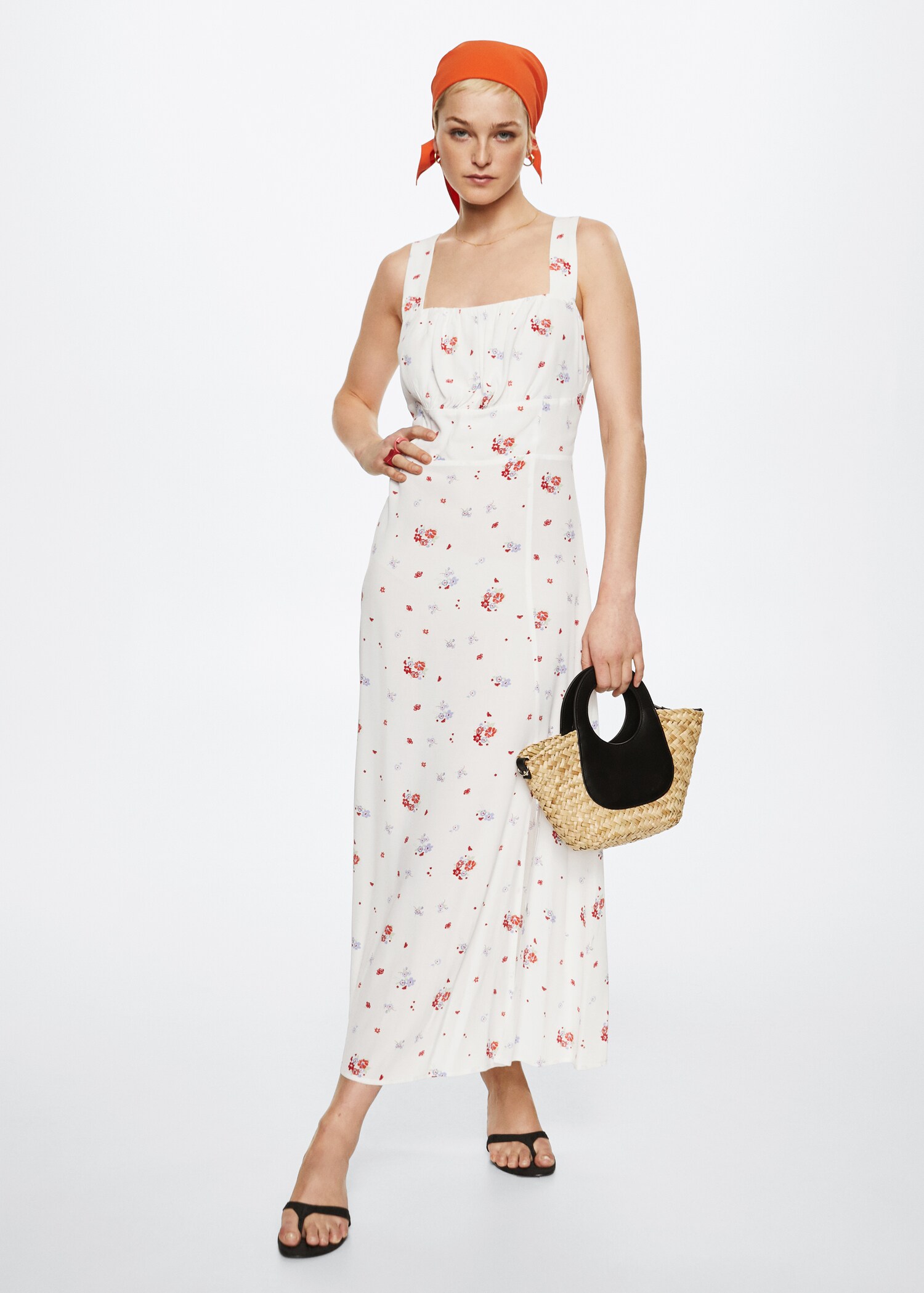 Vestido estampado floral - Plano general
