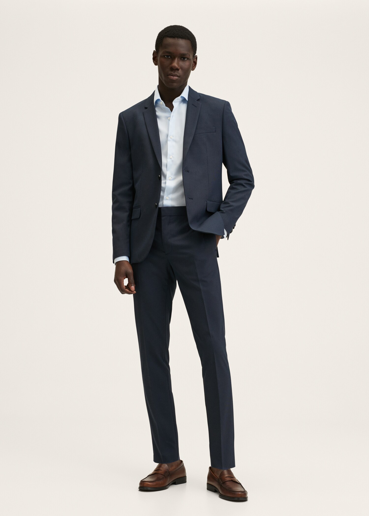 Oblekové kalhoty super slim fit - Celkový náhled