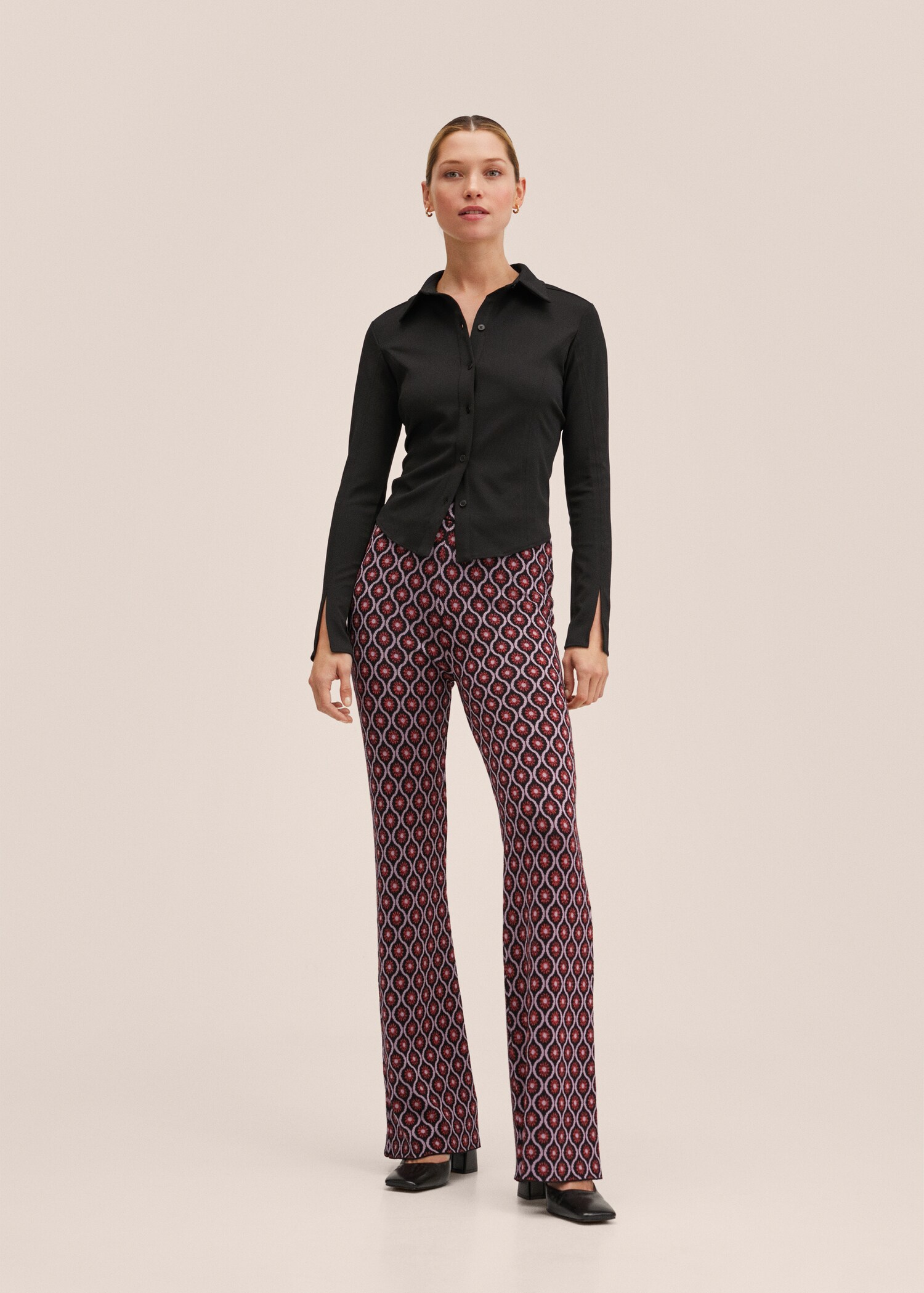 Retro-print trousers - General plane