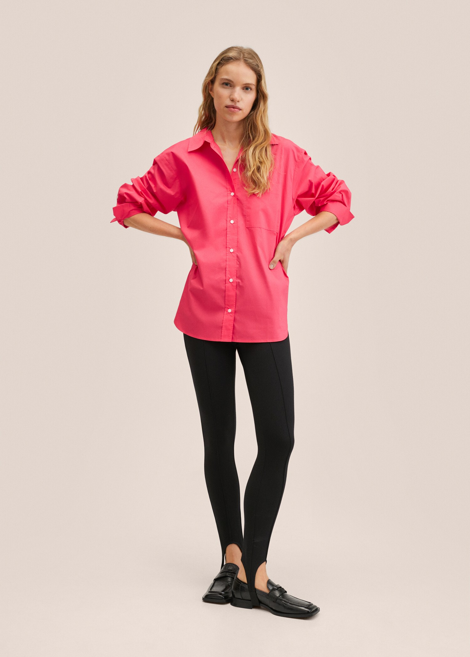 Bavlněná košile oversize - Celkový náhled