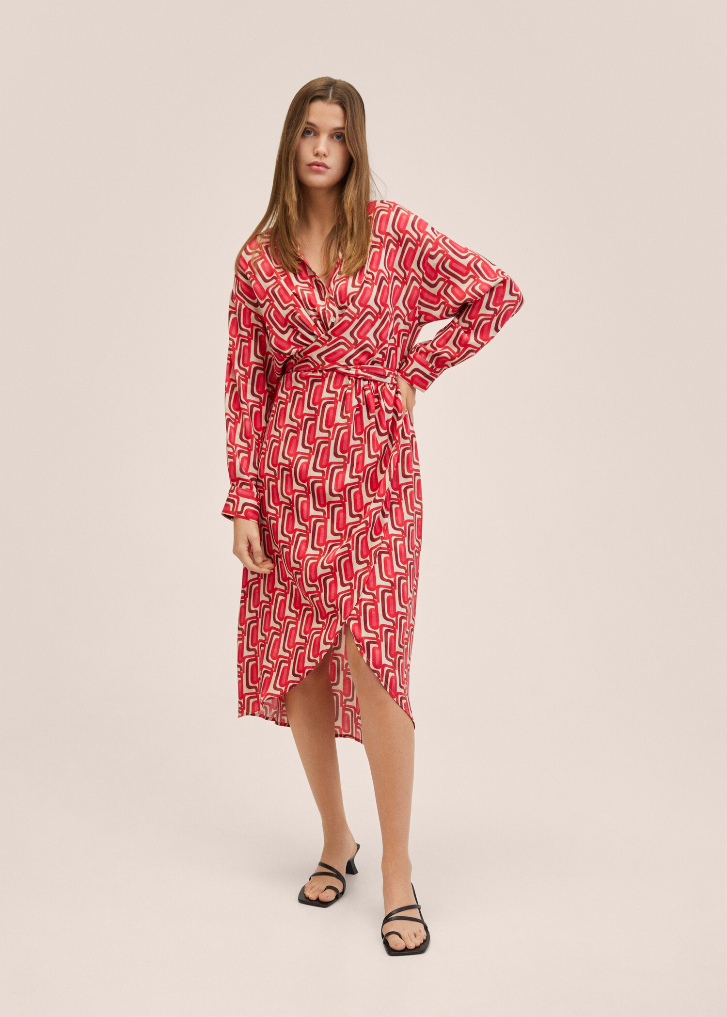 Chain print dress - General plane