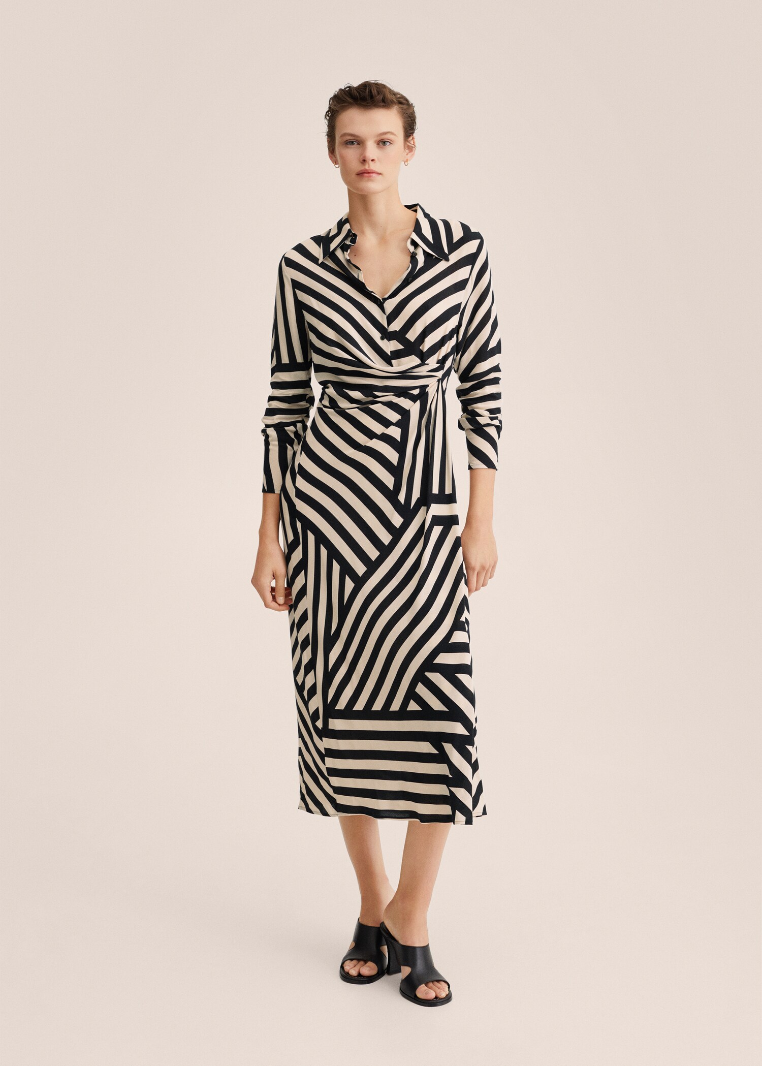 Striped shirt dress - General plane