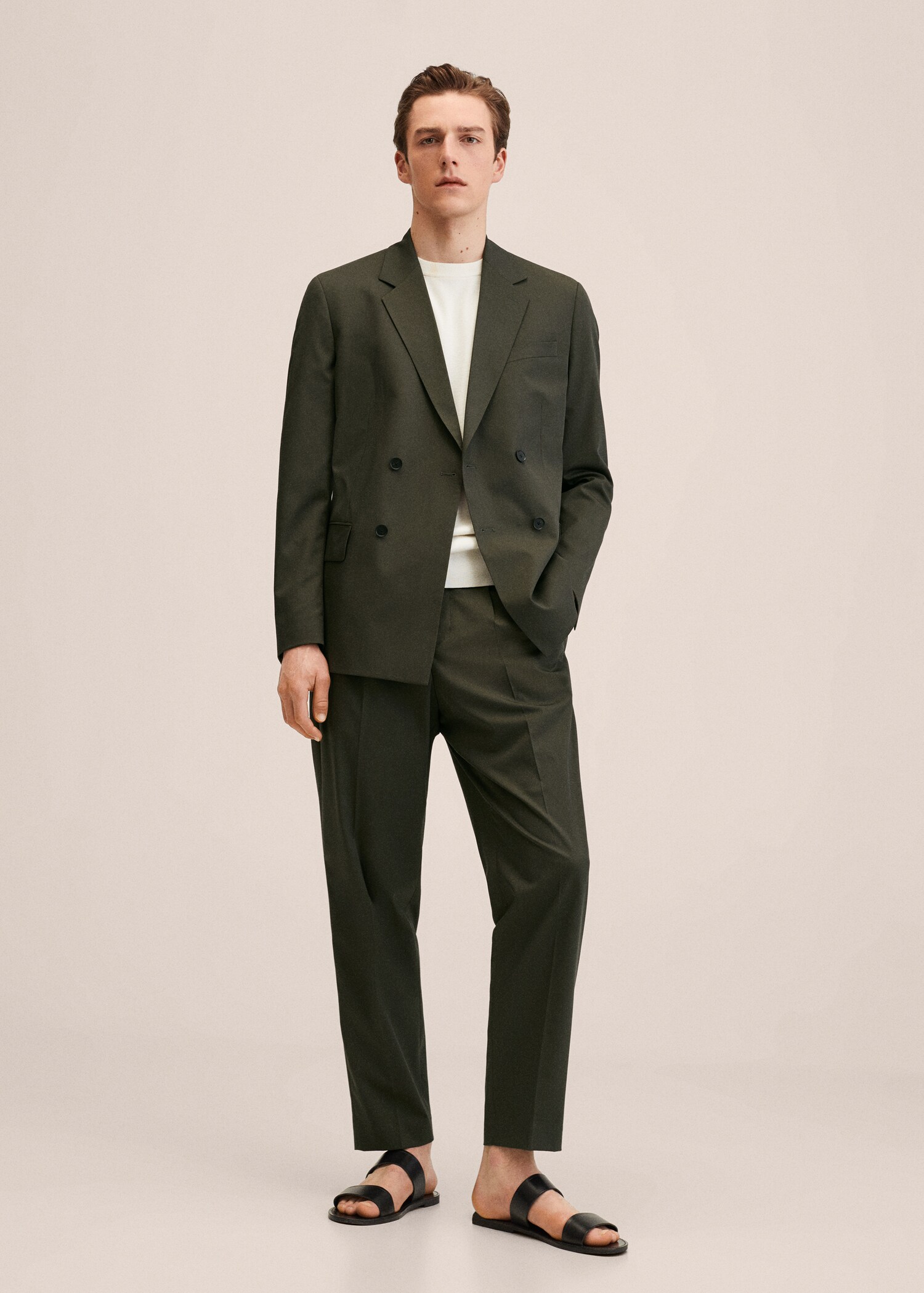 Americana traje regular fit cruzada - Plano general
