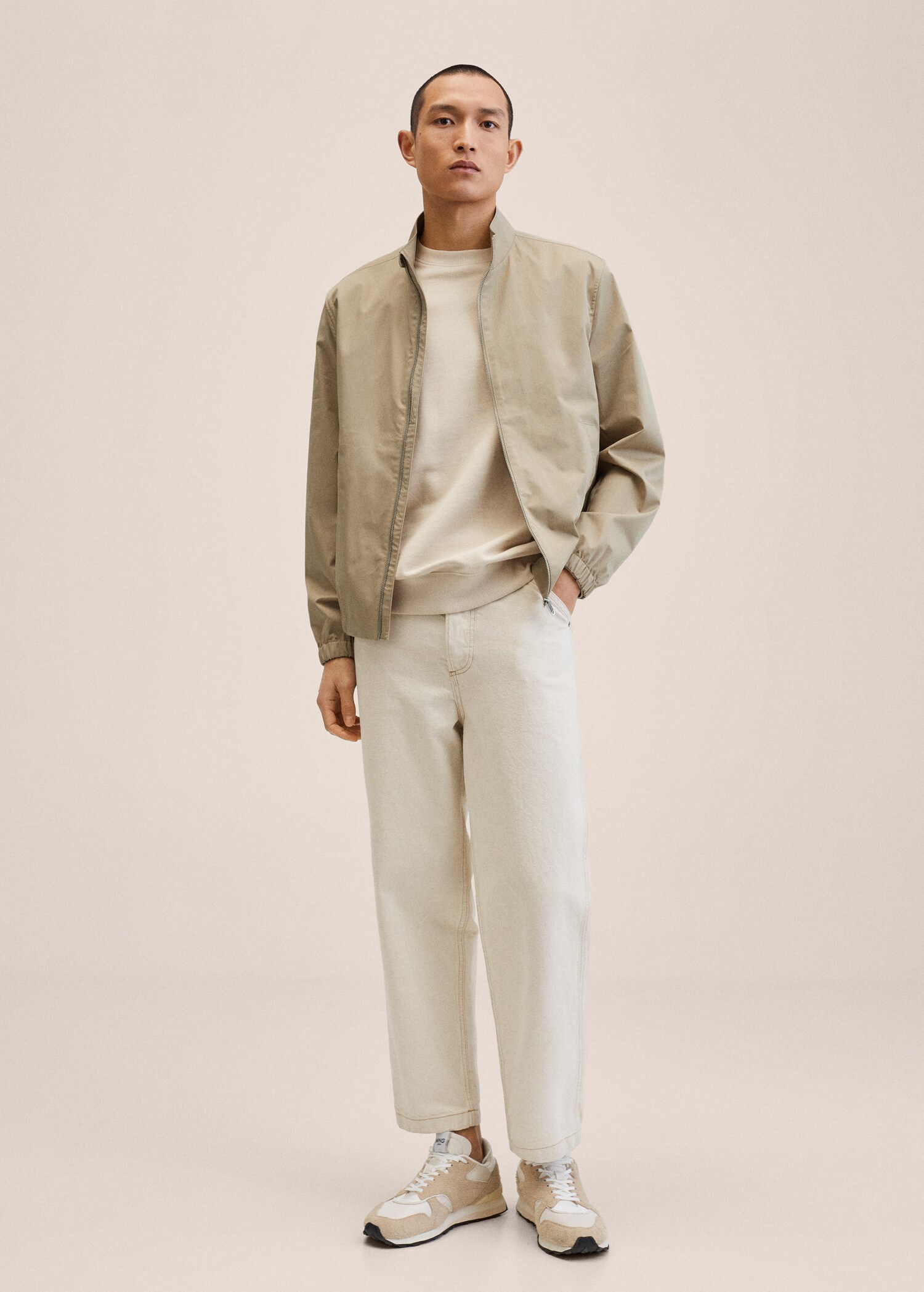 Zipper cotton jacket - General plane