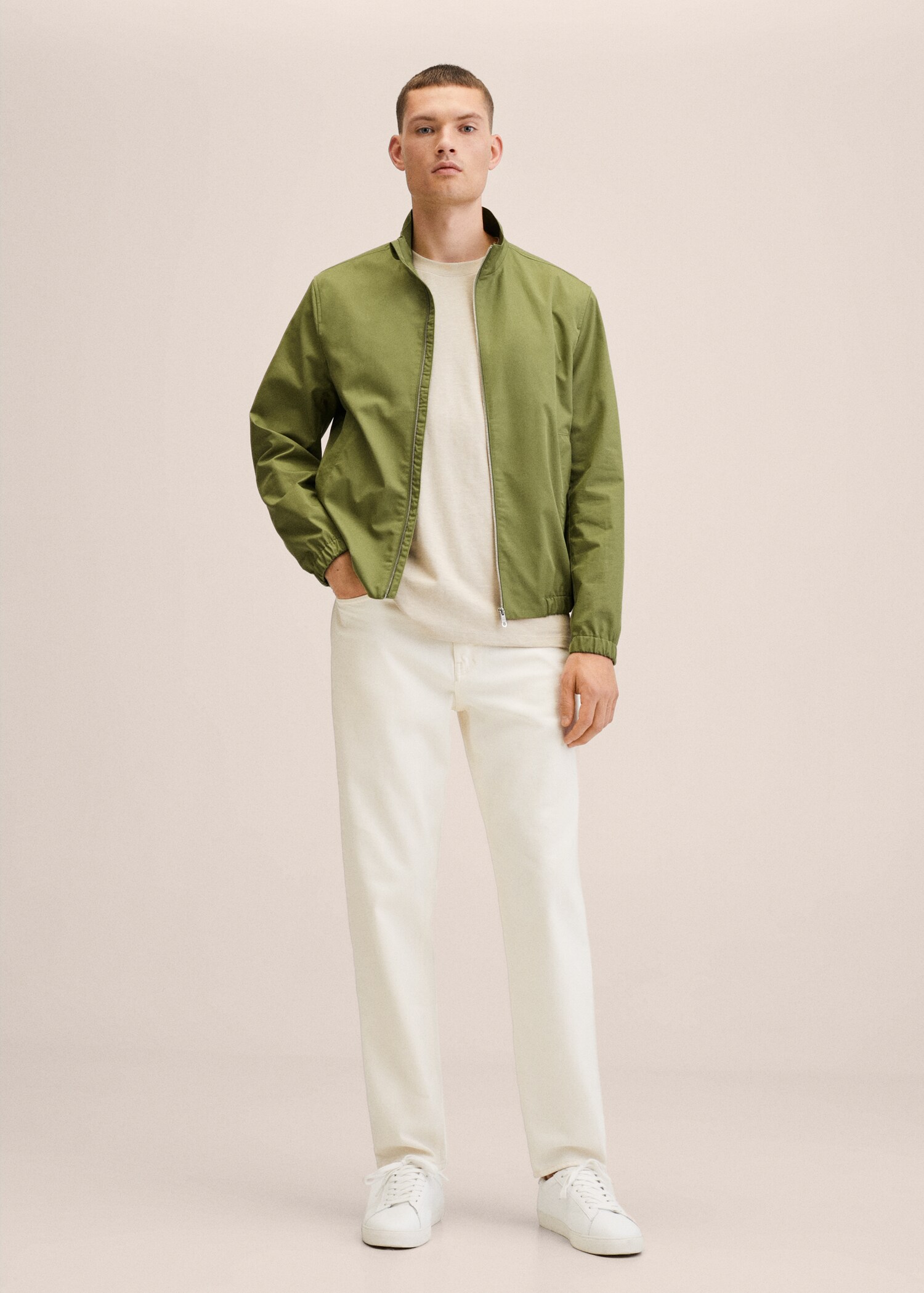 Zipper cotton jacket - General plane