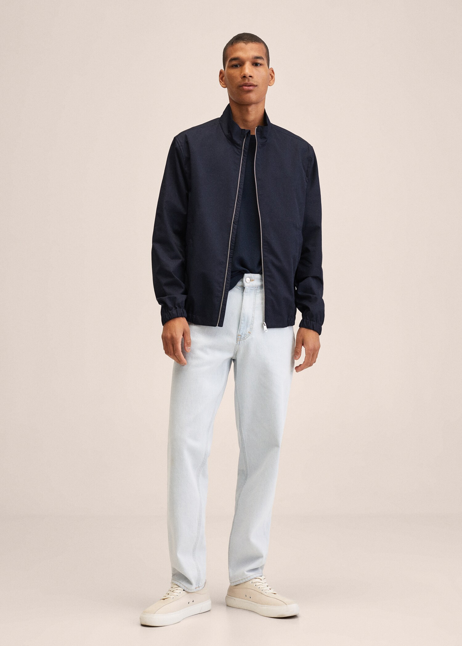 Zipper cotton jacket - General plane