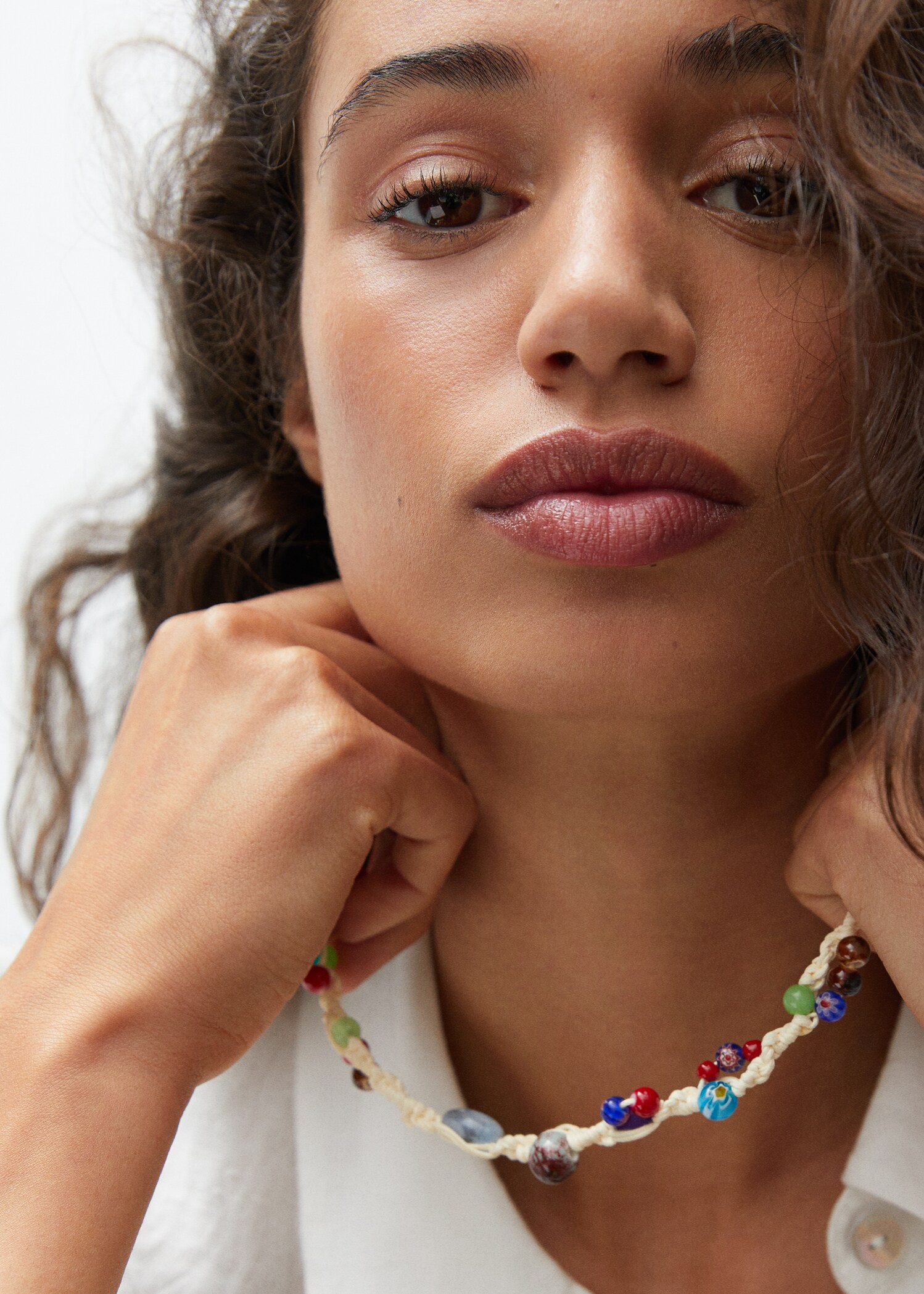 Mixed bead necklace - General plane