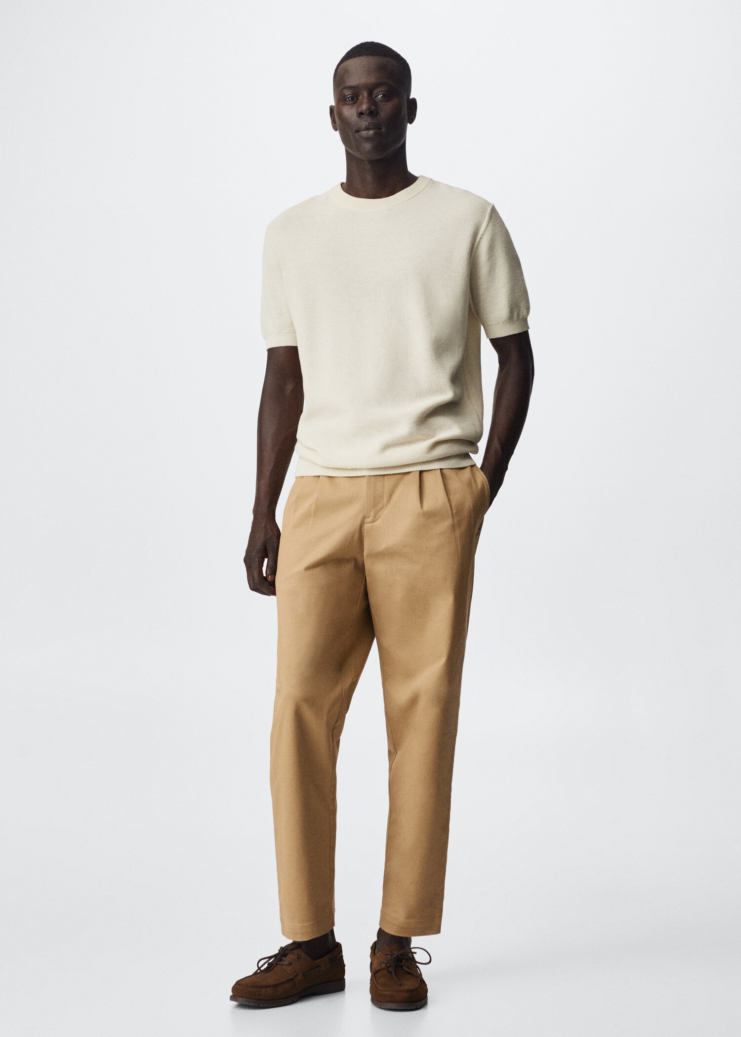 Knit cotton T-shirt - General plane