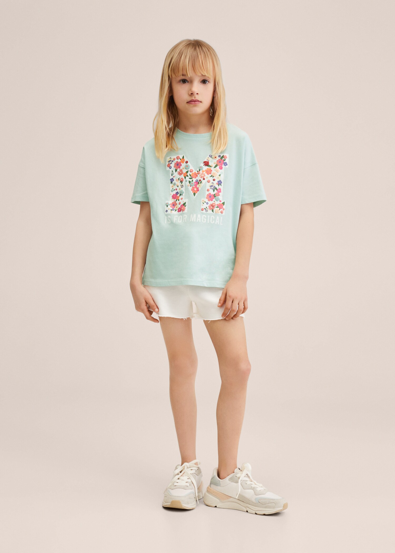 Printed cotton-blend T-shirt - General plane