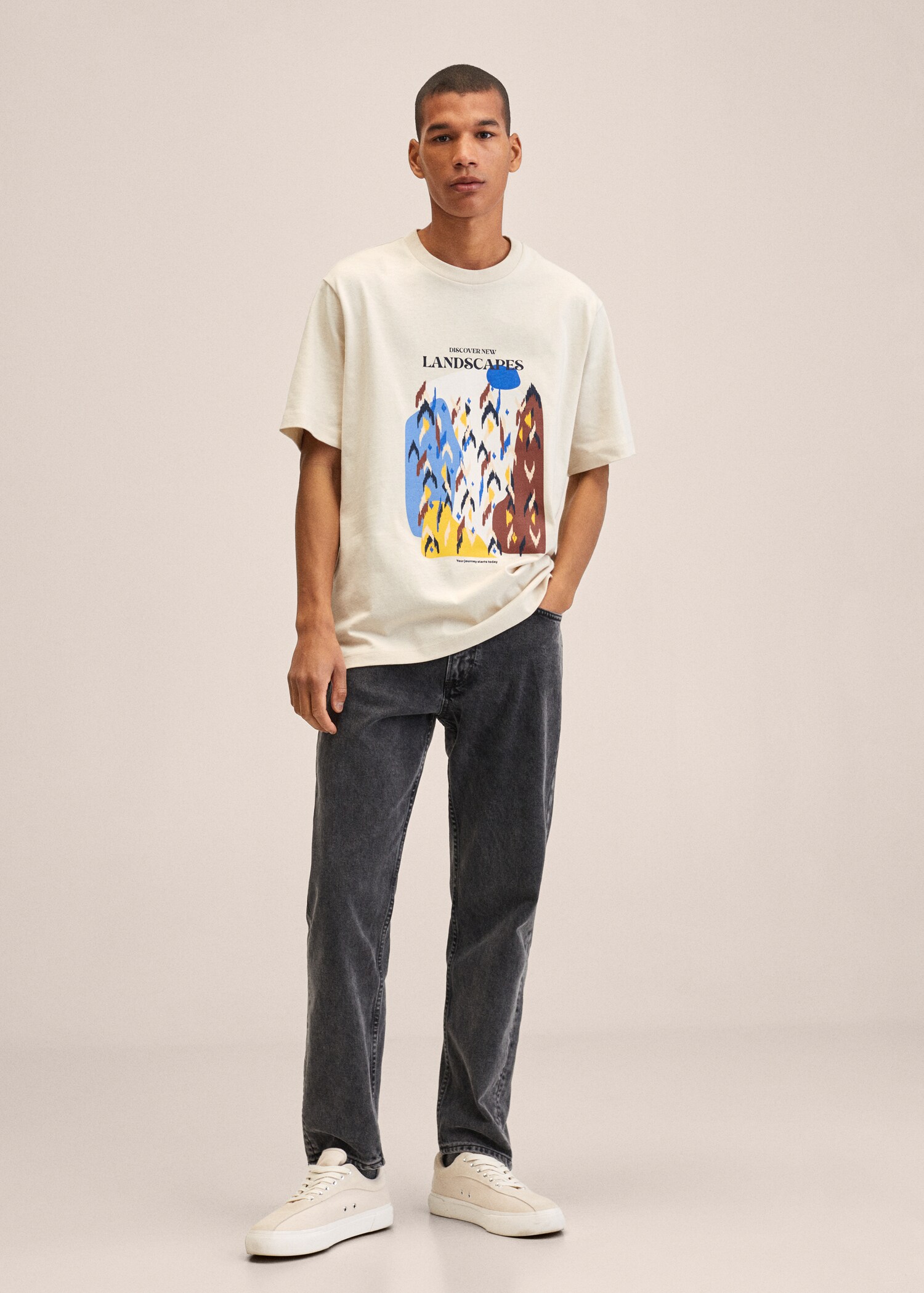 Camiseta estampada algodón - Plano general