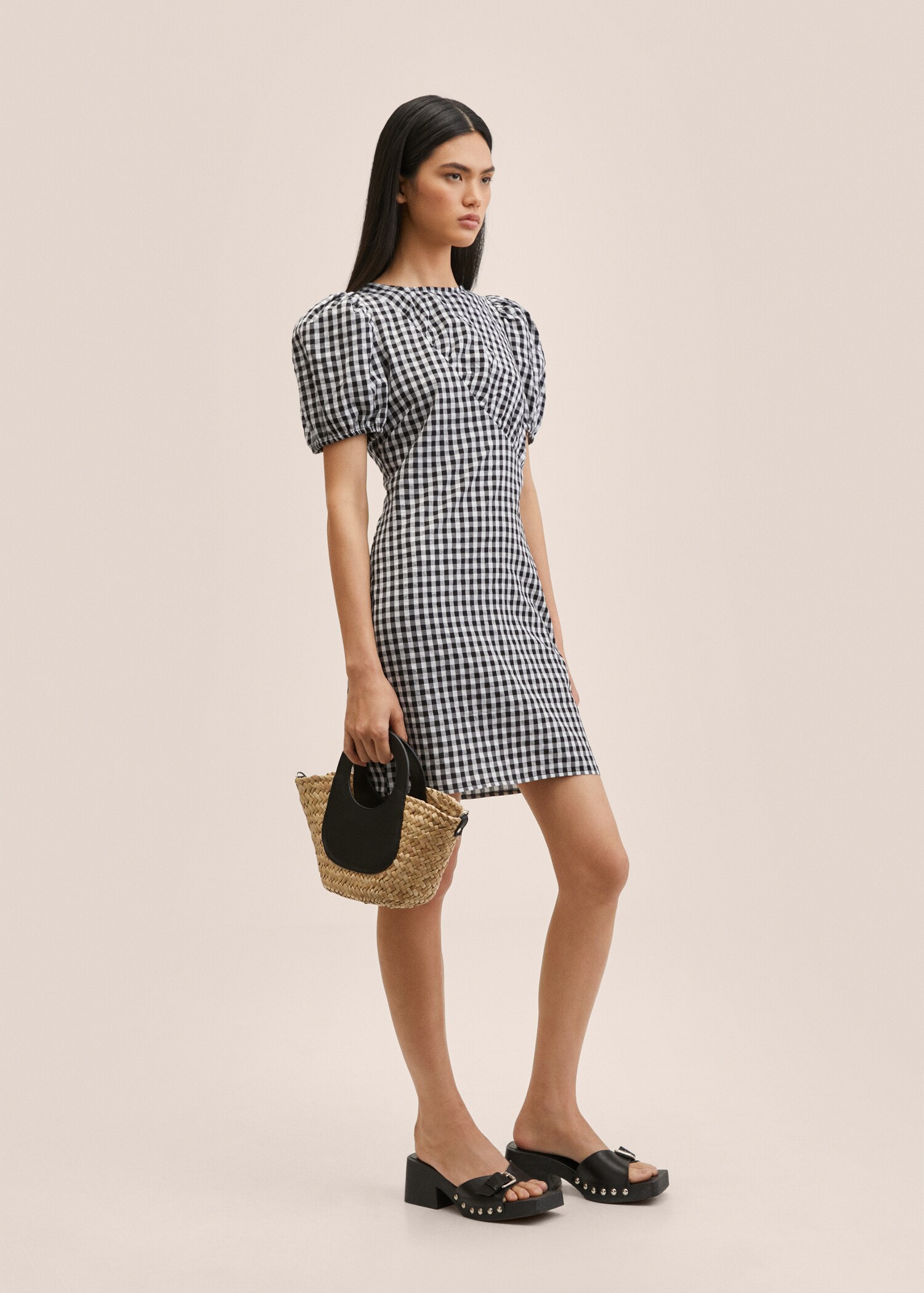 Vestido cuadro vichy - Plano general