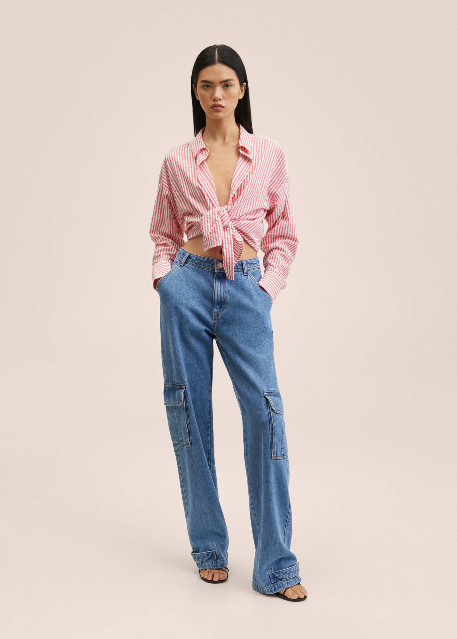 Oversize striped shirt - General plane