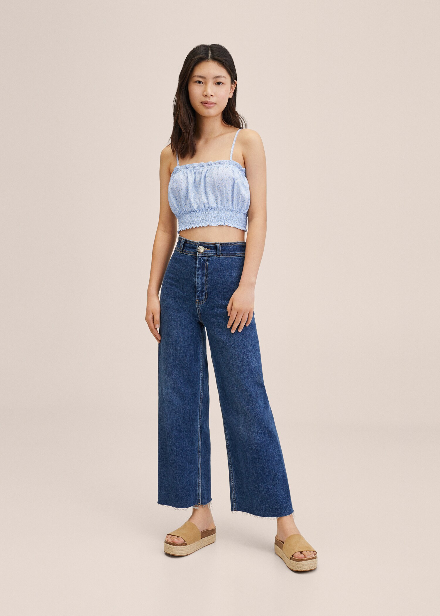 Floral crop top - General plane