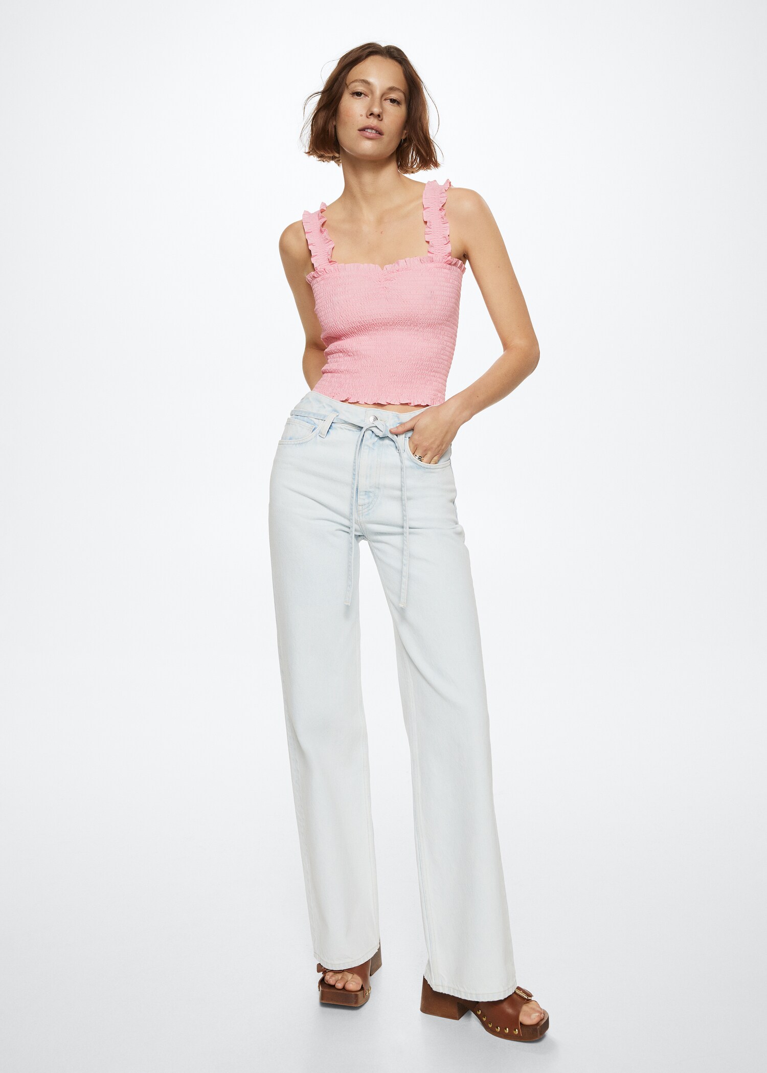 Draped crop top - General plane