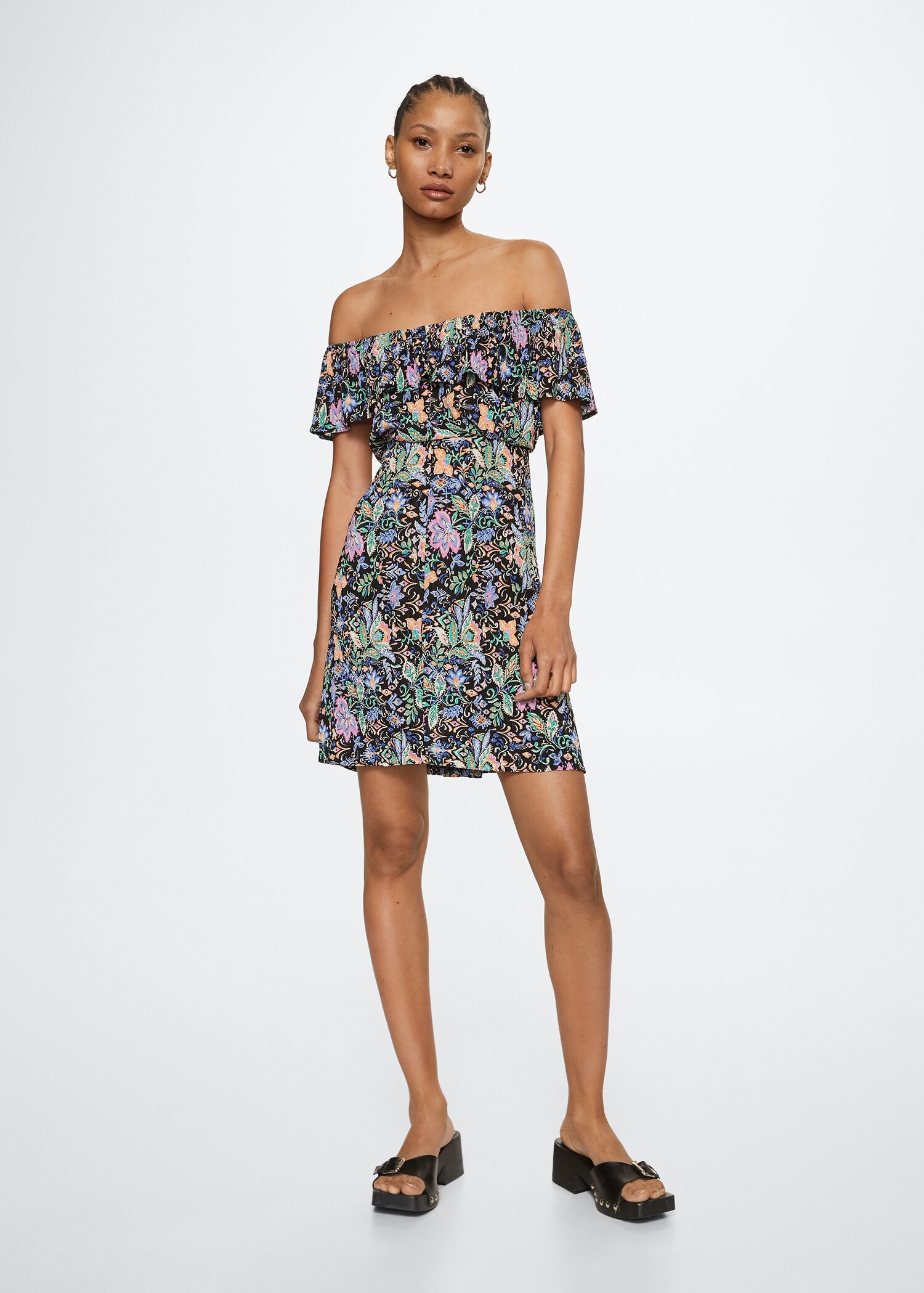 Vestit estampat textura - Pla general