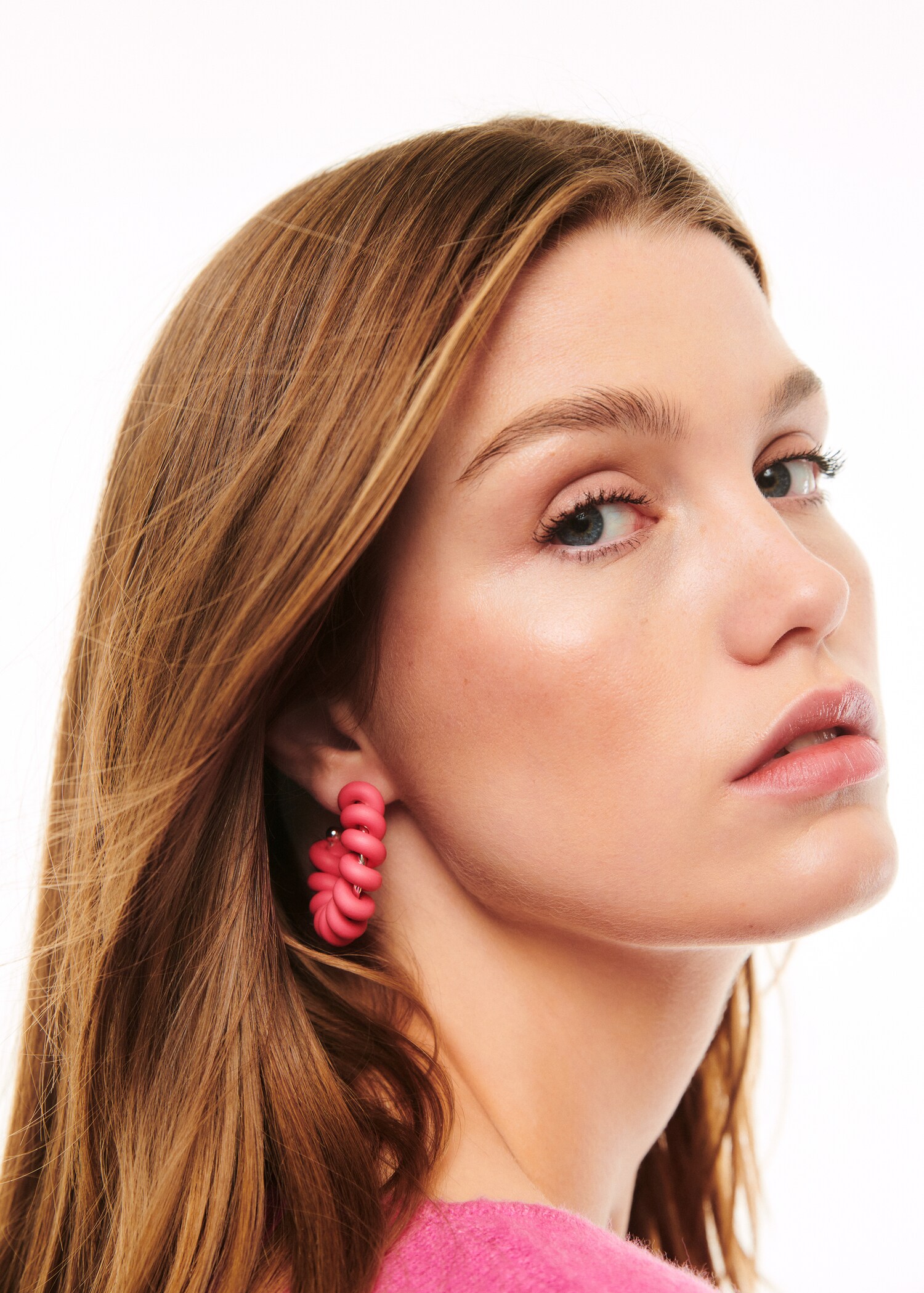 Clay hoop earrings - General plane