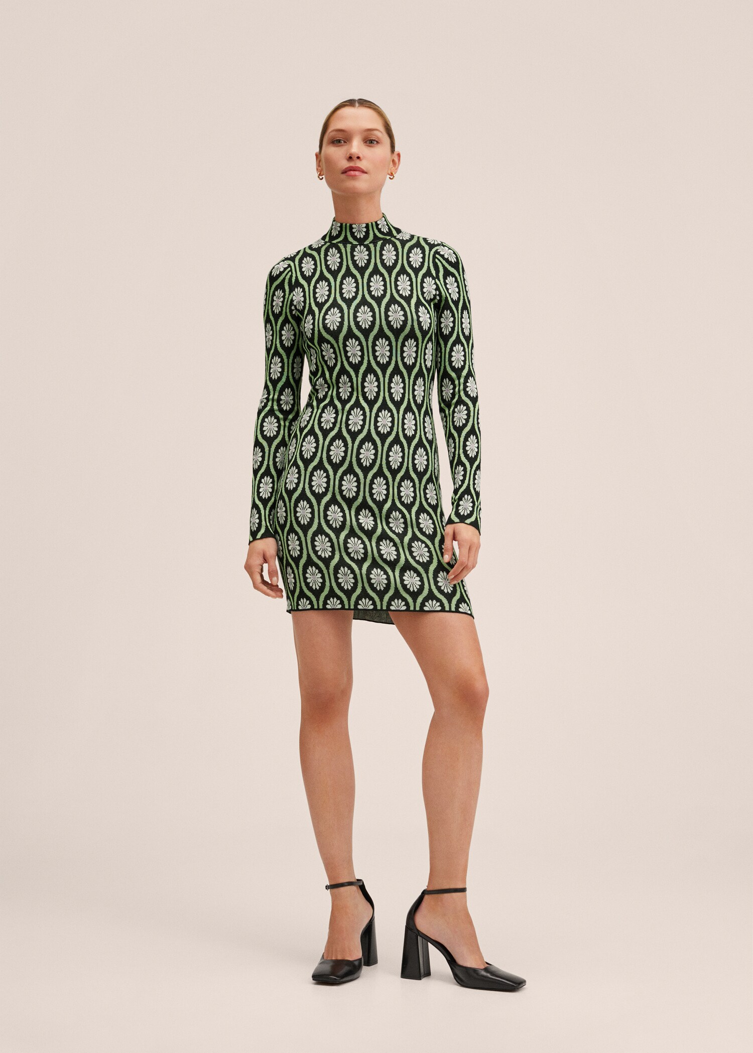 Printed retro dress - General plane