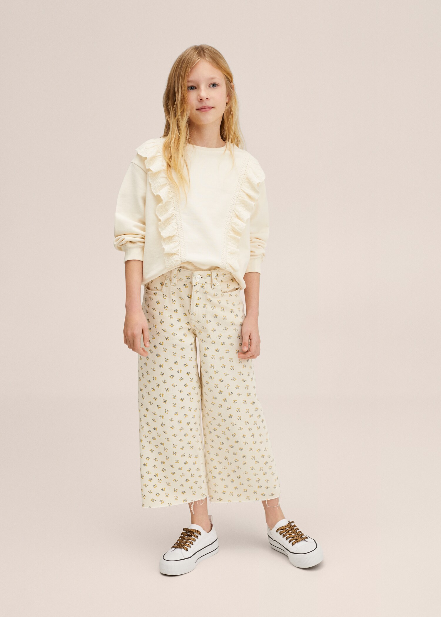 Jeans culotte estampado - Plano general