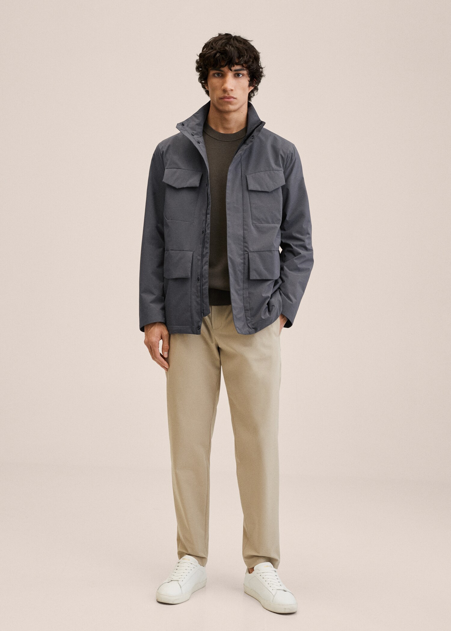 Parka imperméable poches - Plan général