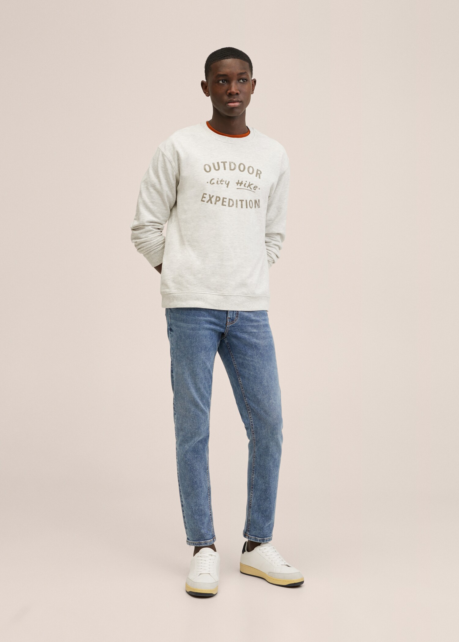 Sudadera algodón estampada - Plano general