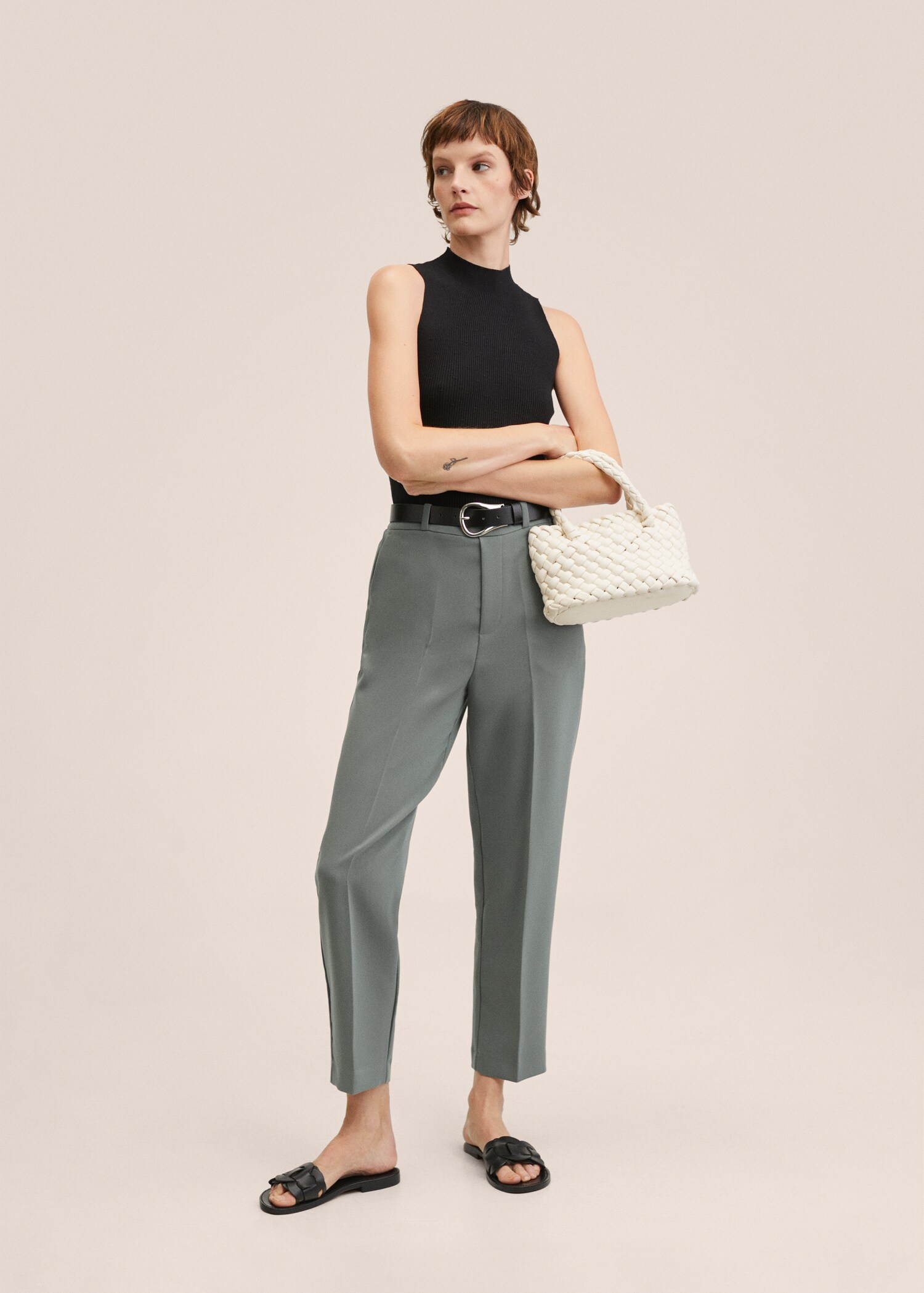 Gerade Hose mit Stretchbund - Allgemeine Ansicht