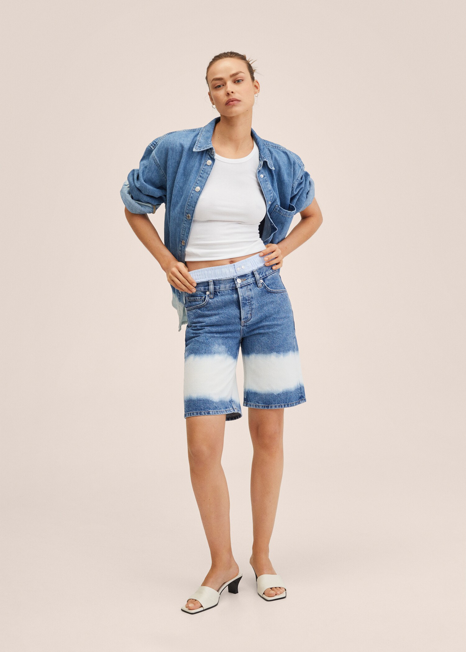 Tie-Dye-Bermudashorts - Allgemeine Ansicht