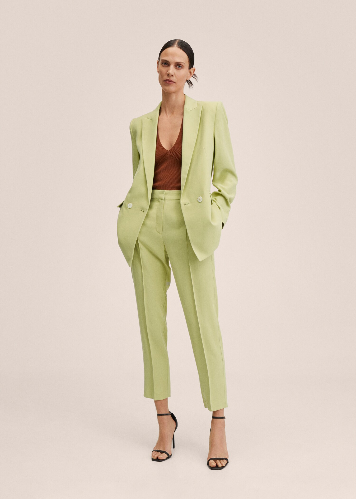 Double-breasted suit blazer - General plane