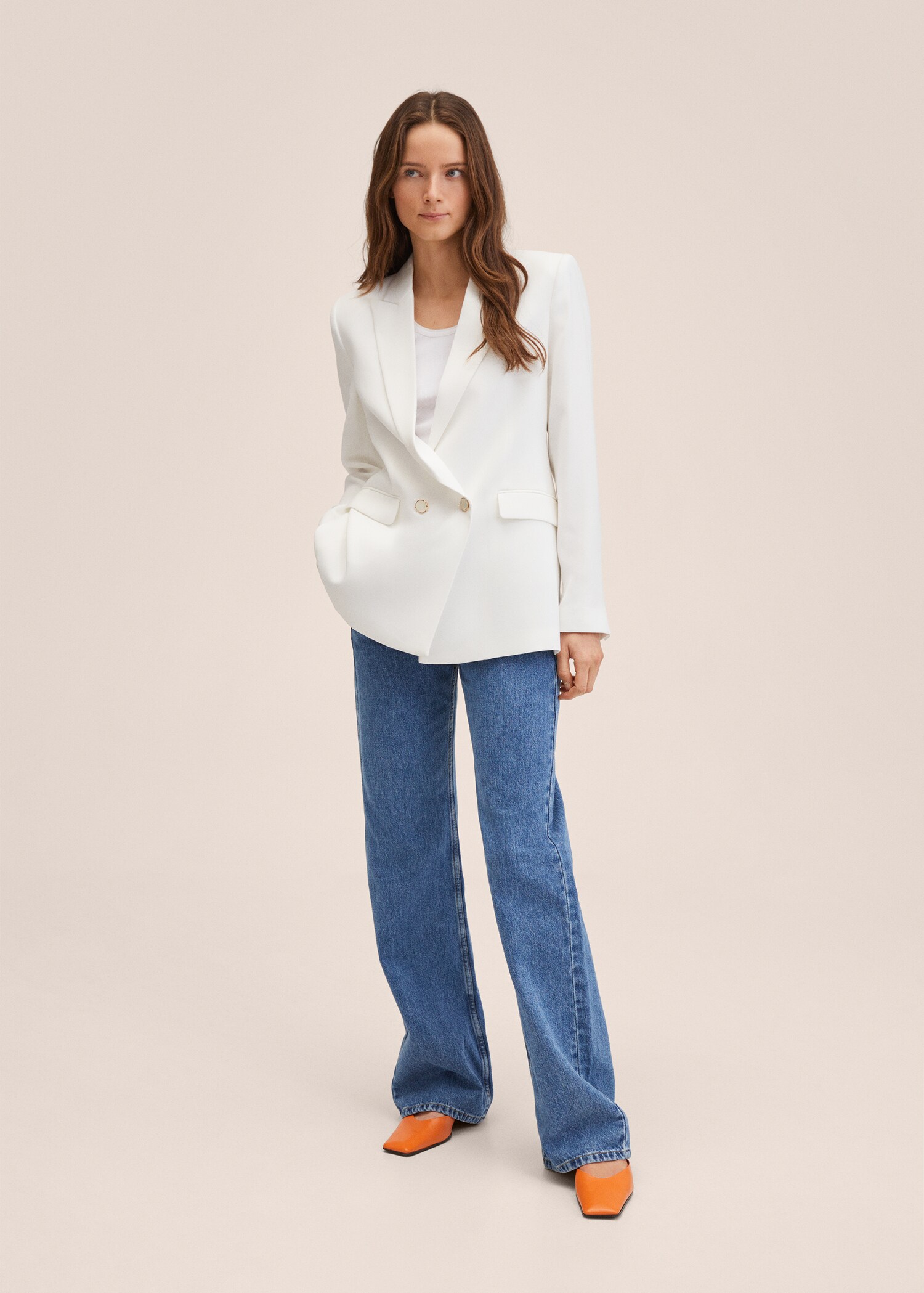 Double-breasted suit blazer - General plane