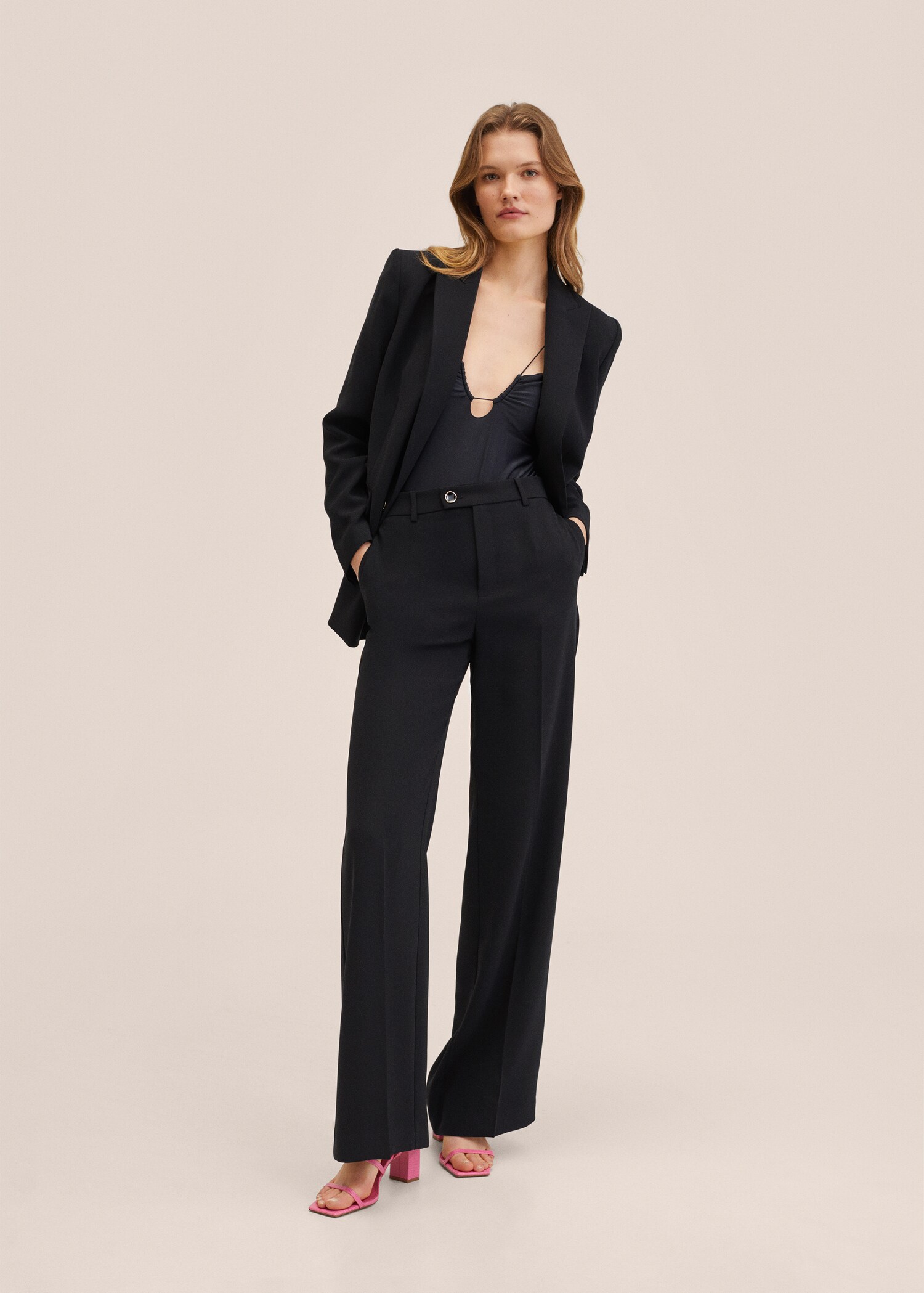 Double-breasted suit blazer - General plane