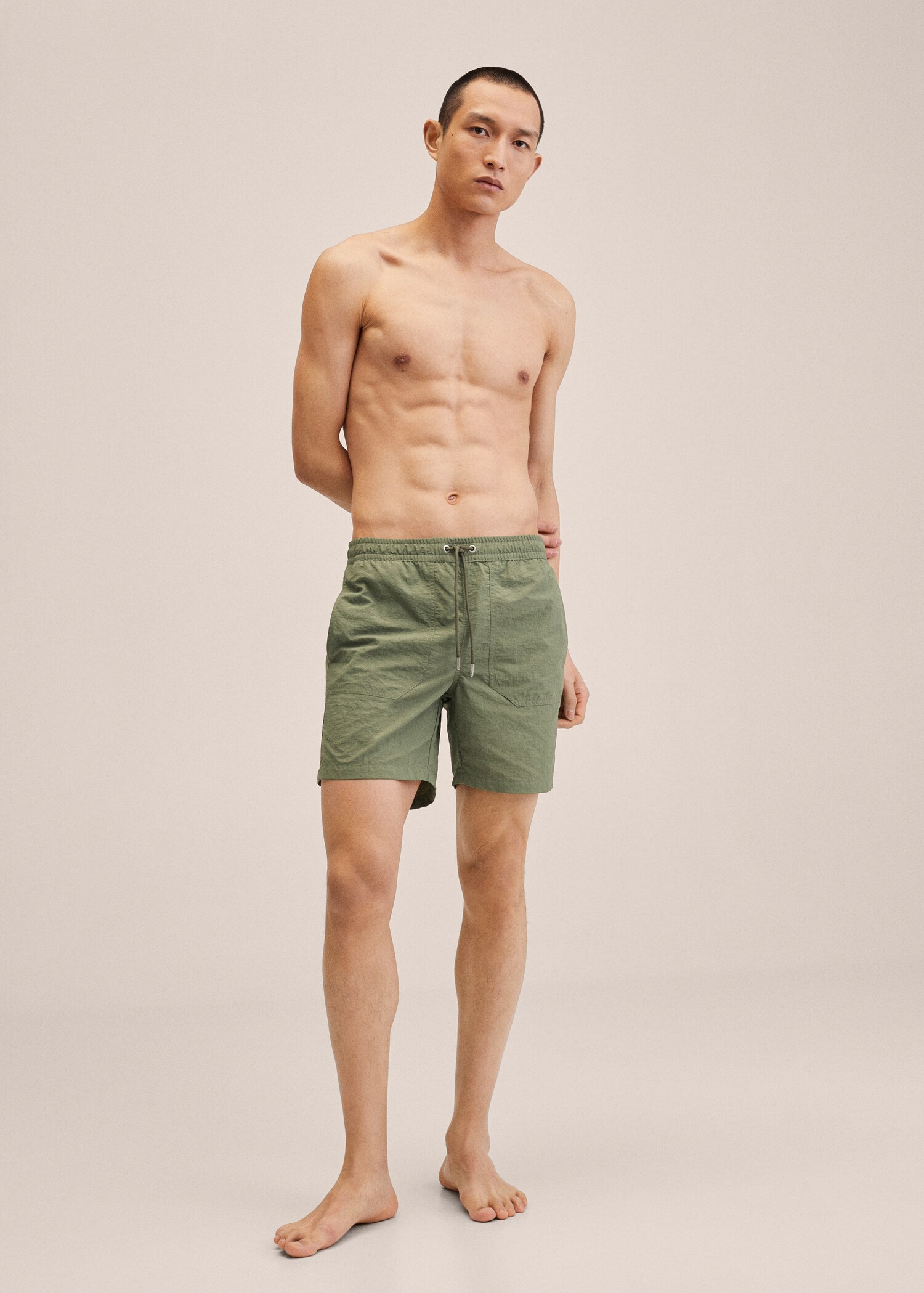 Cord plain swimming trunks - General plane